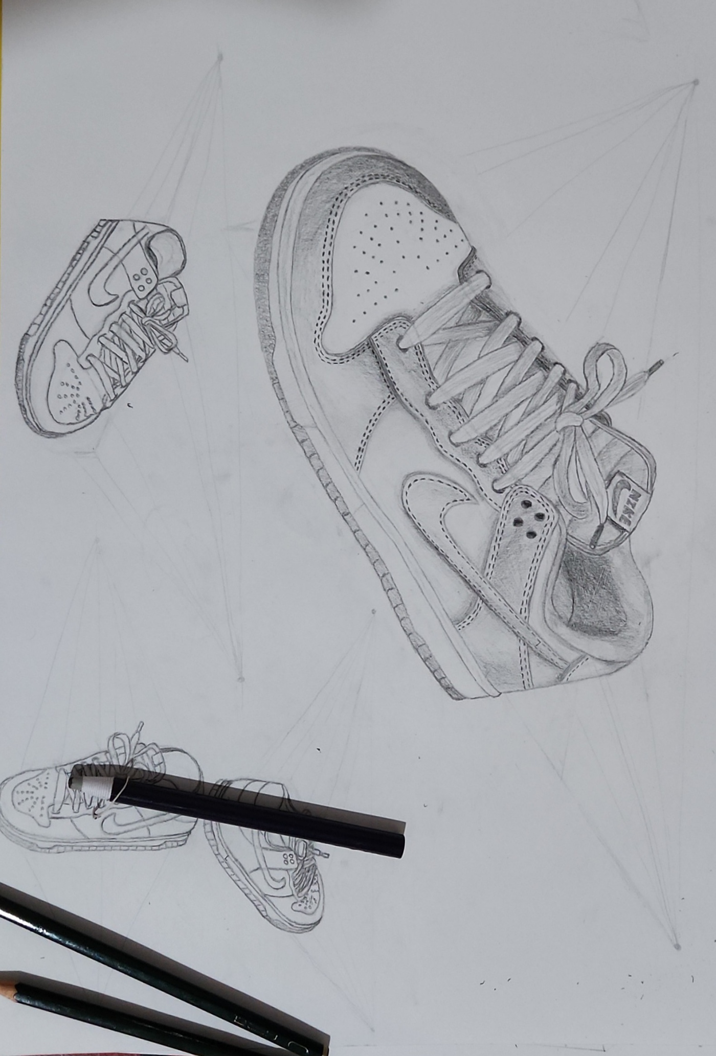 shoes Nike sneakers ILLUSTRATION  Drawing  sketch artwork sketching sketches Perspective