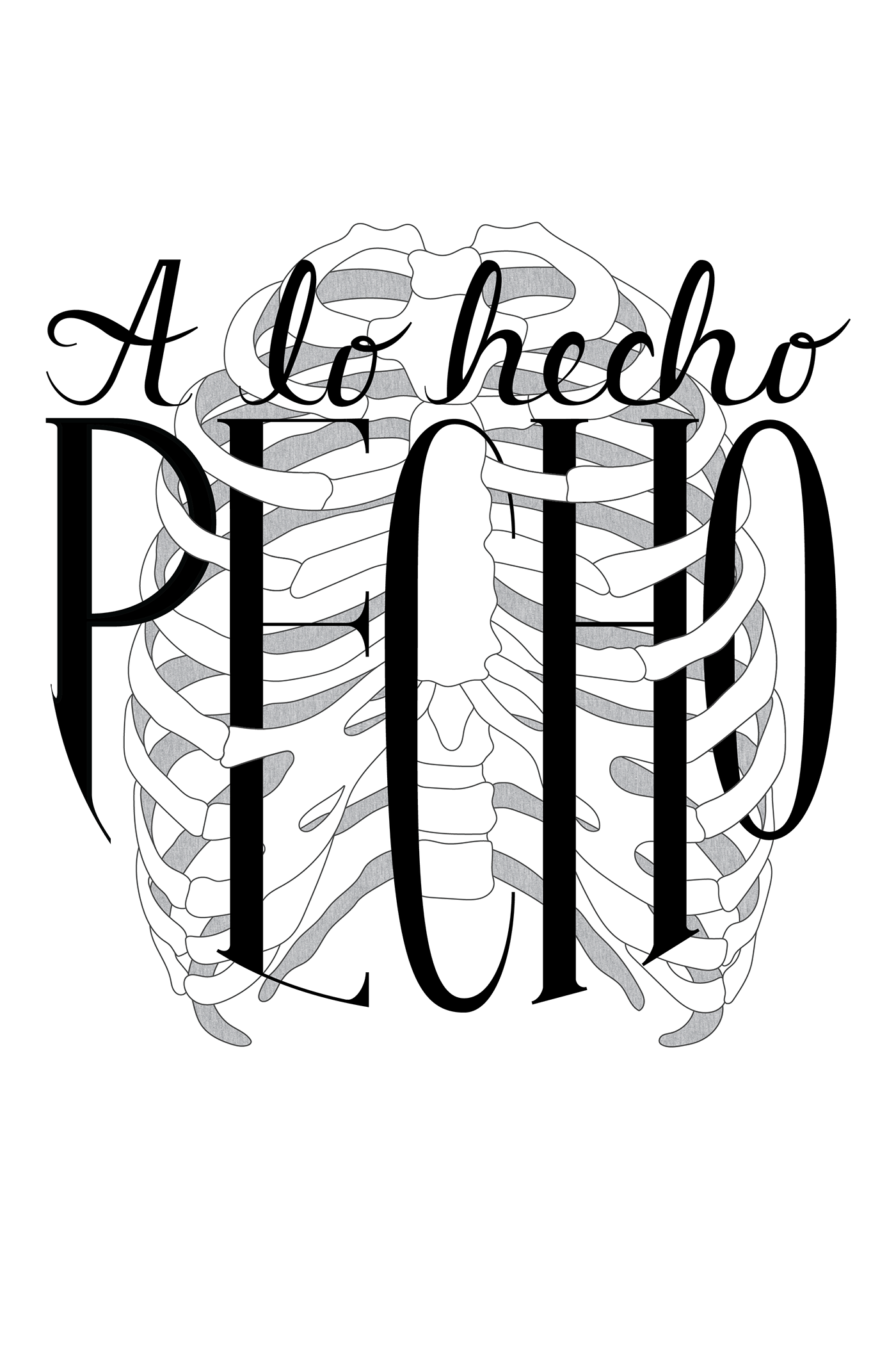 typography   Experimental Typography ribs lo hecho pecho colombia Dichos Typographic composition ilustracion composición universidad los andes