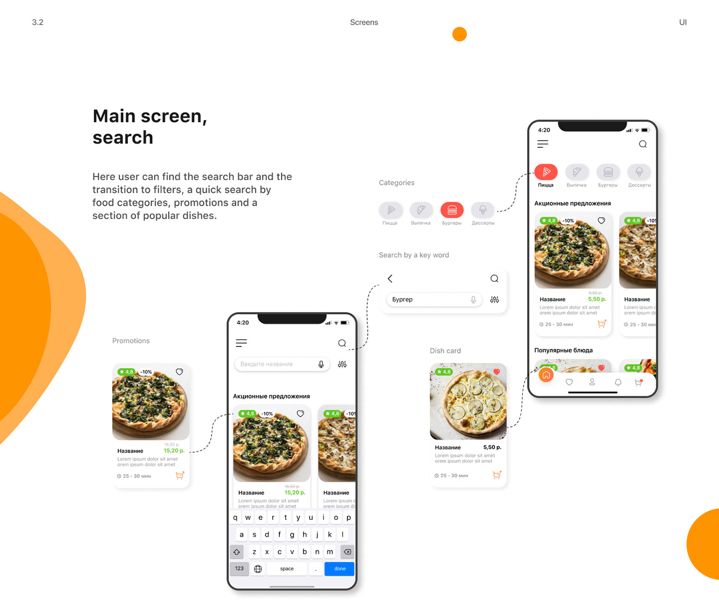 app app design delivery Figma Food  ios Mobile app UI UI/UX ux