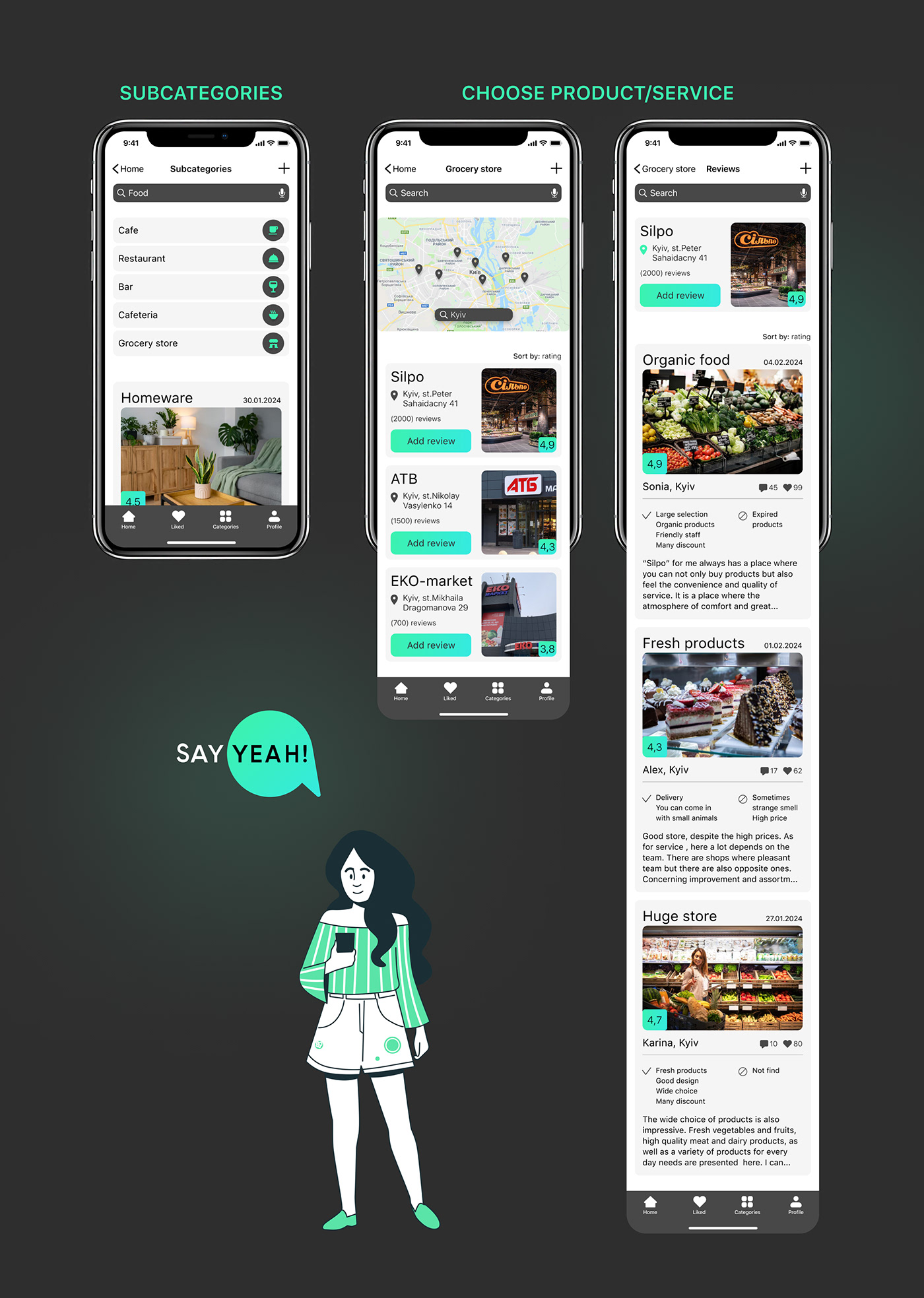Mobile app UI/UX Figma Website design