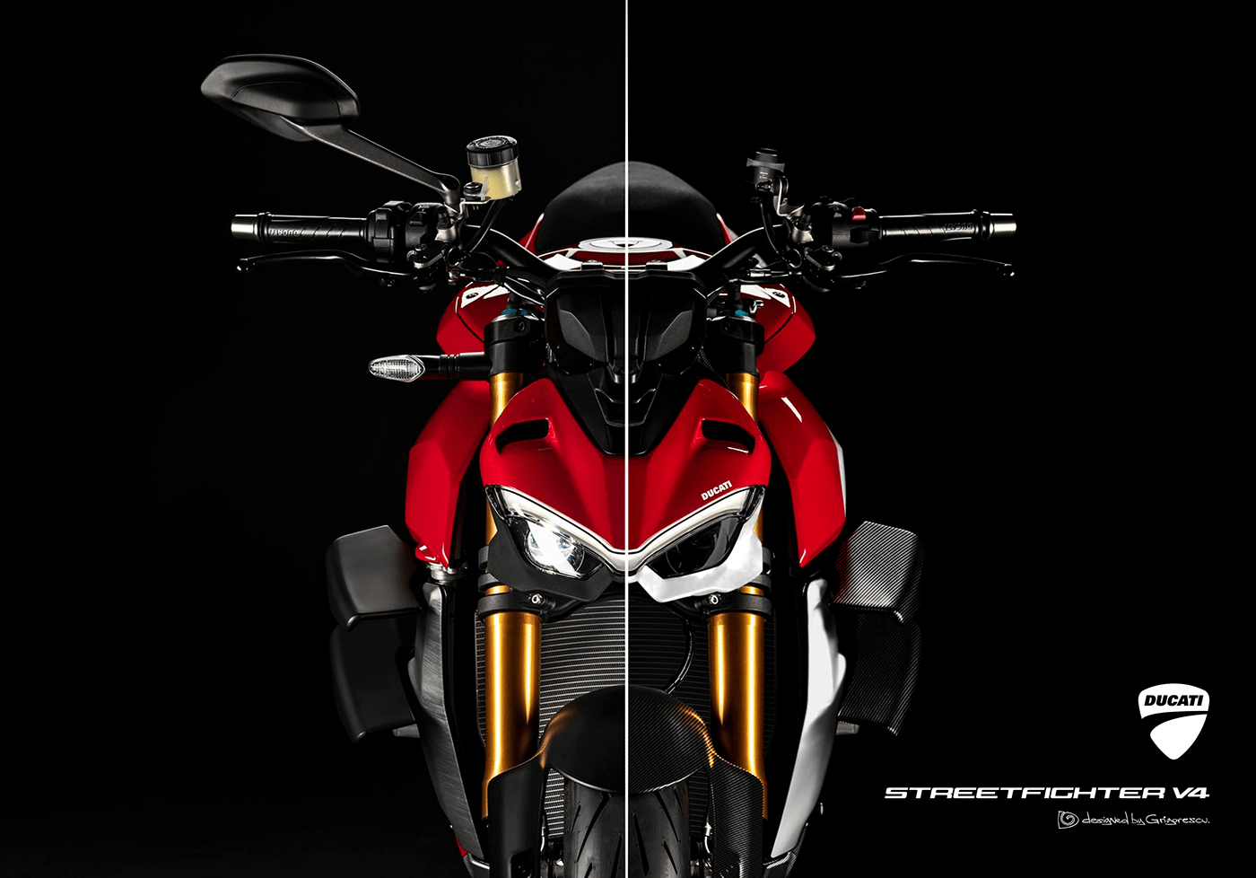 carbon-fiber carlin-dune concept design Ducati moto-design motorcycle Streetfighter