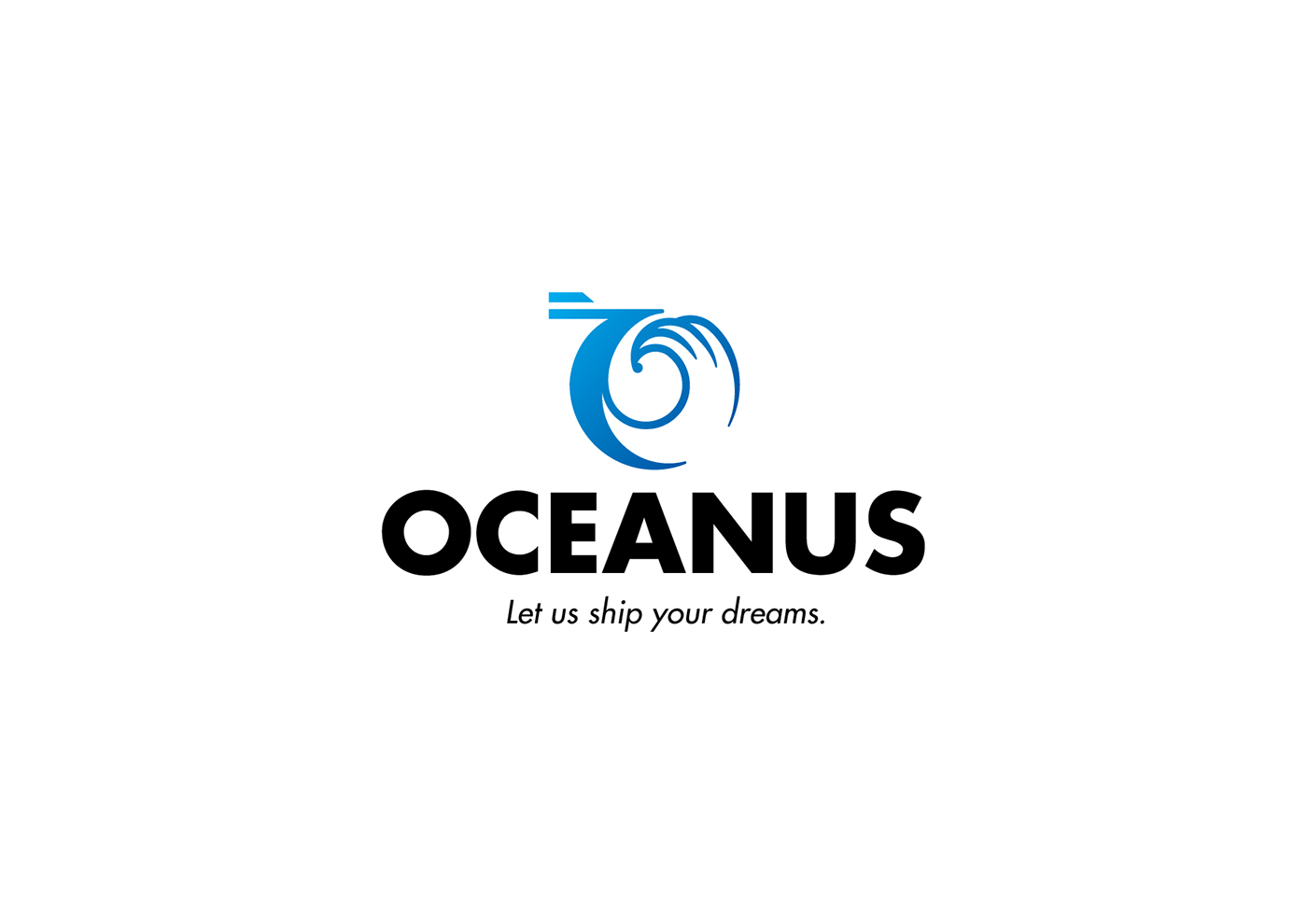 Logotype Oceanus logo branding  amblem graphic design  Art Director