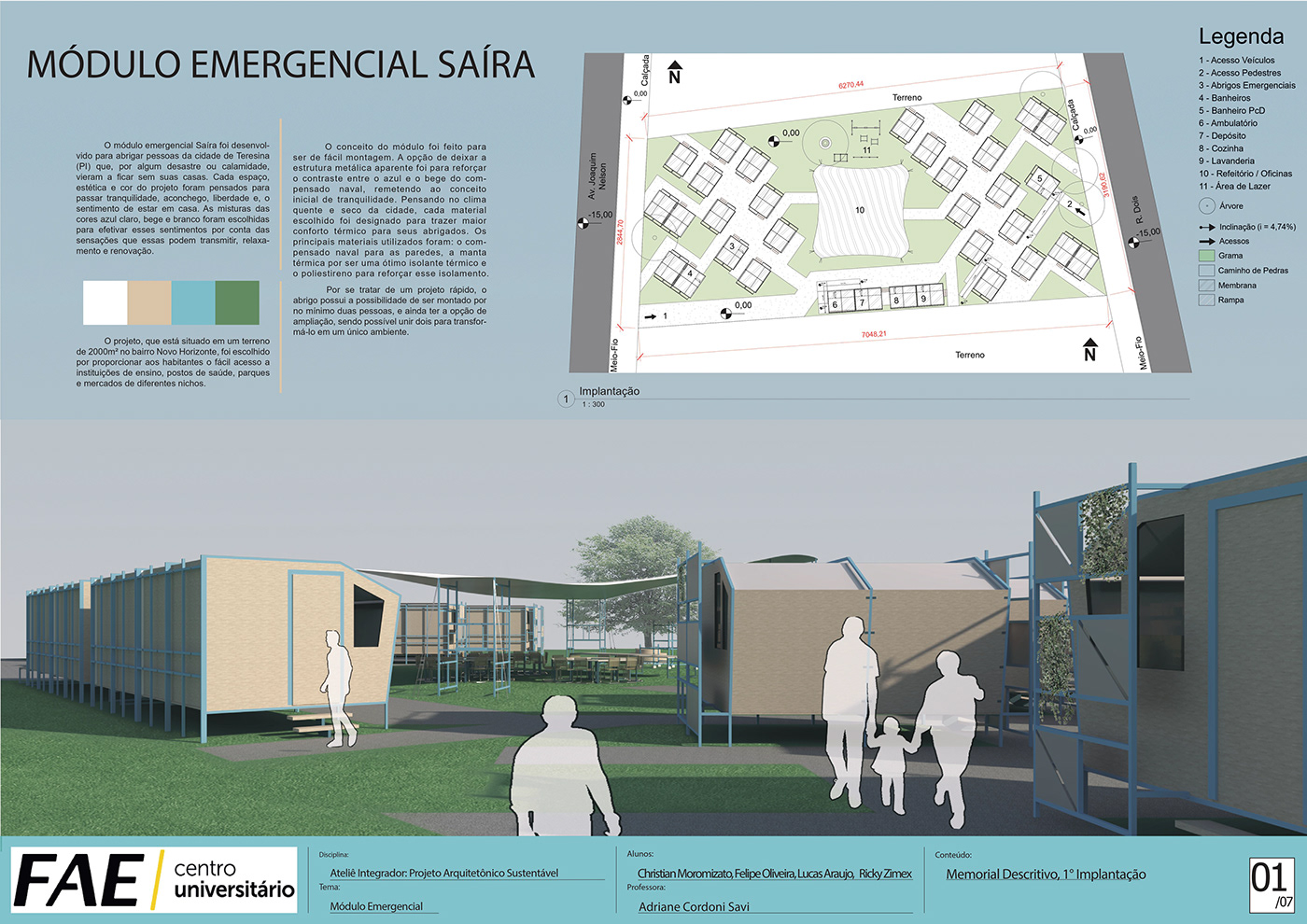 3D arquitectura ARQUITETURA Habitação temporária projeto