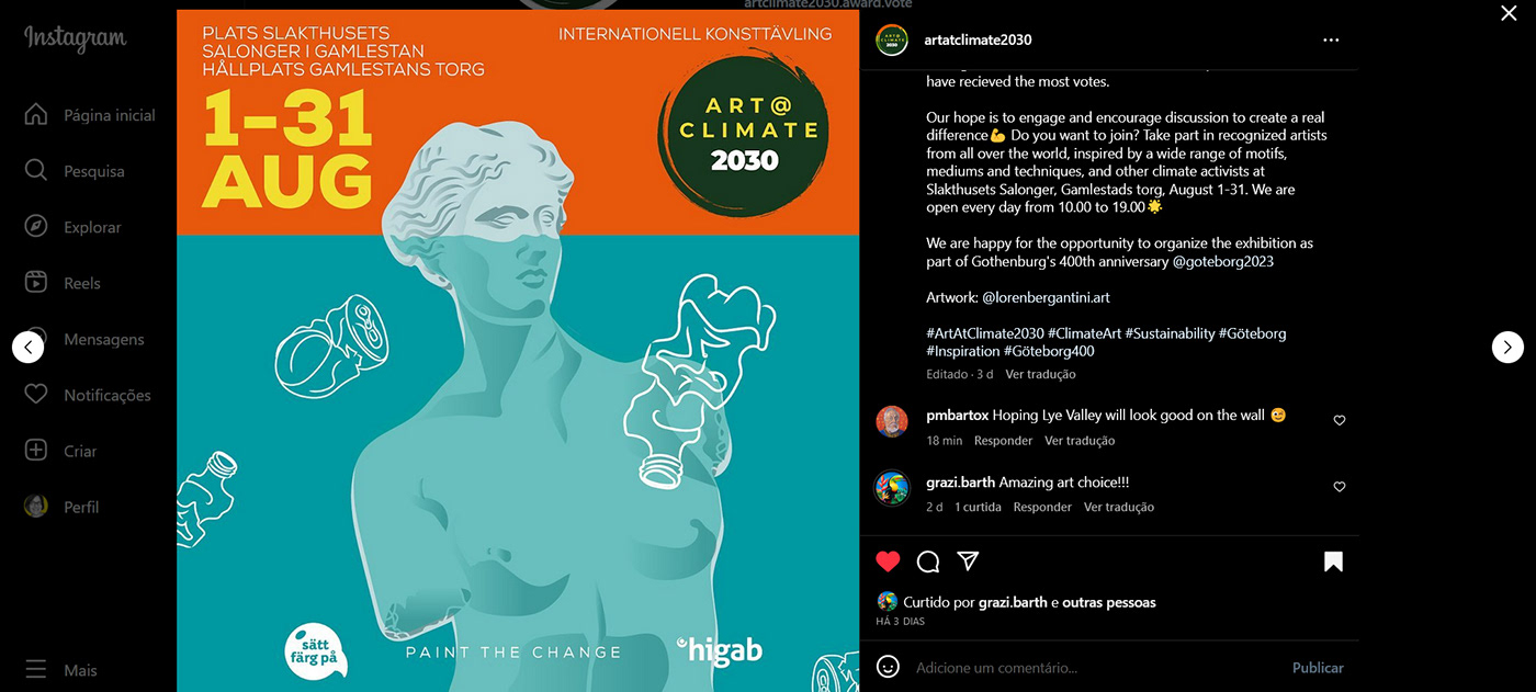 climatechange Thinker Big Wave hokusai Venus de Milo rodin art@climate2030 pathernon