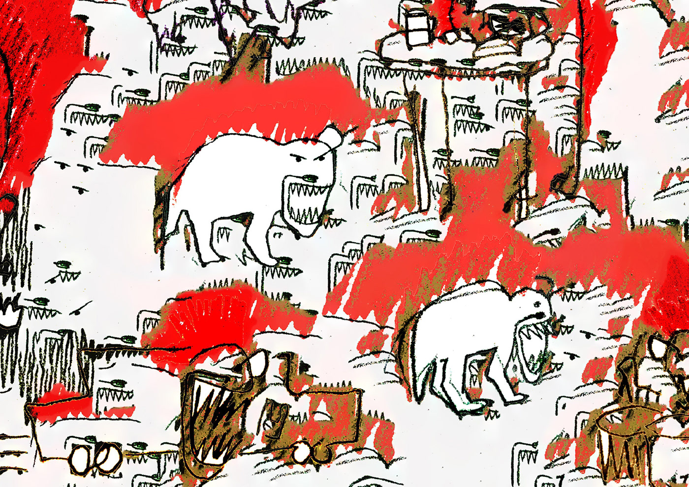 Character Drawing  festival hyena ILLUSTRATION  punk