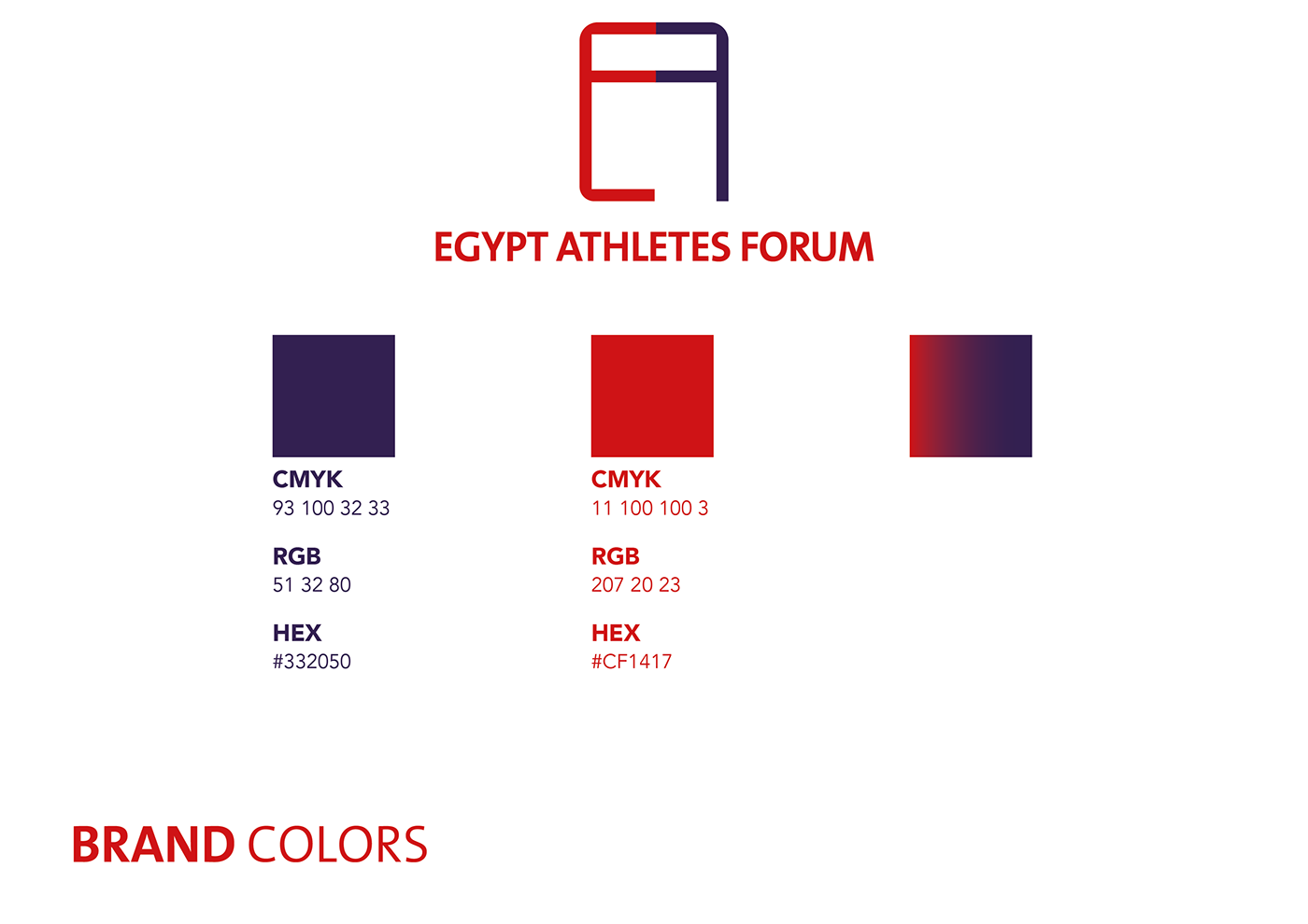 forum Event logo Brand Design branding  guidelines egypt athlete athletes sports