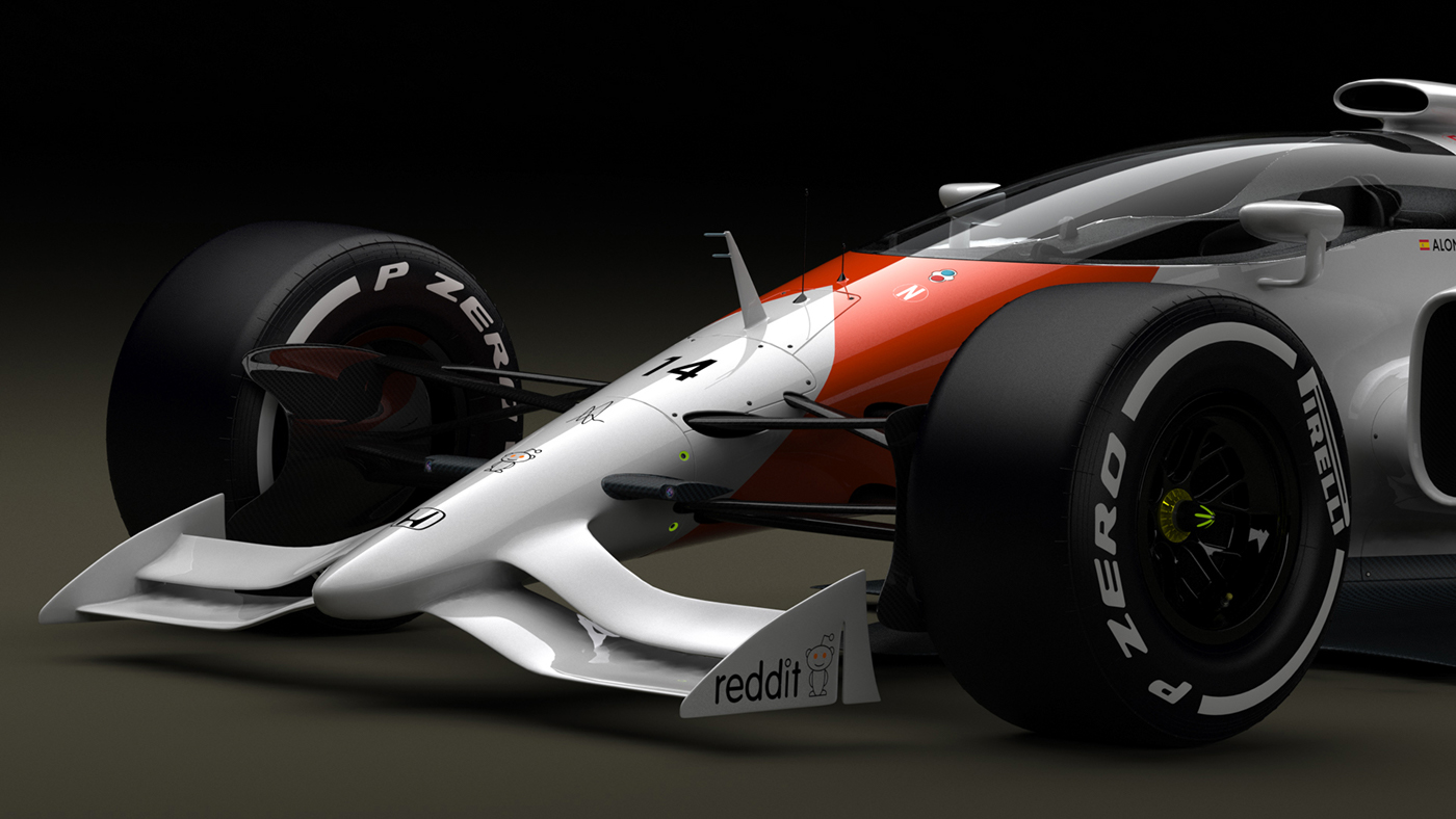 McLaren f1 Formula1 formula overbeeke closed cockpit concept Render safety