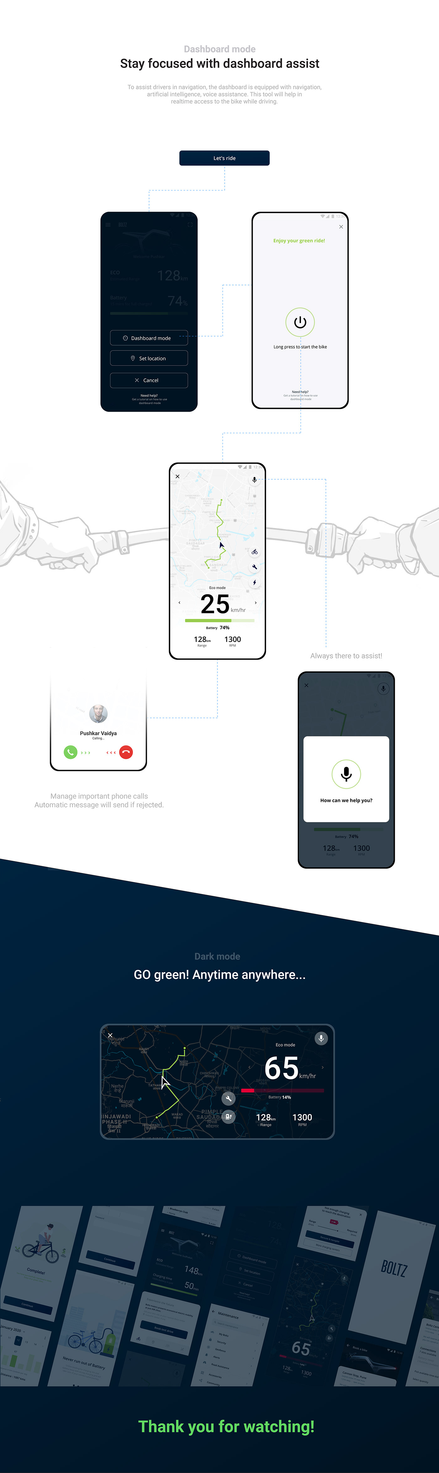 application Bike concept electric Interface mobile product design  UI ux uxui