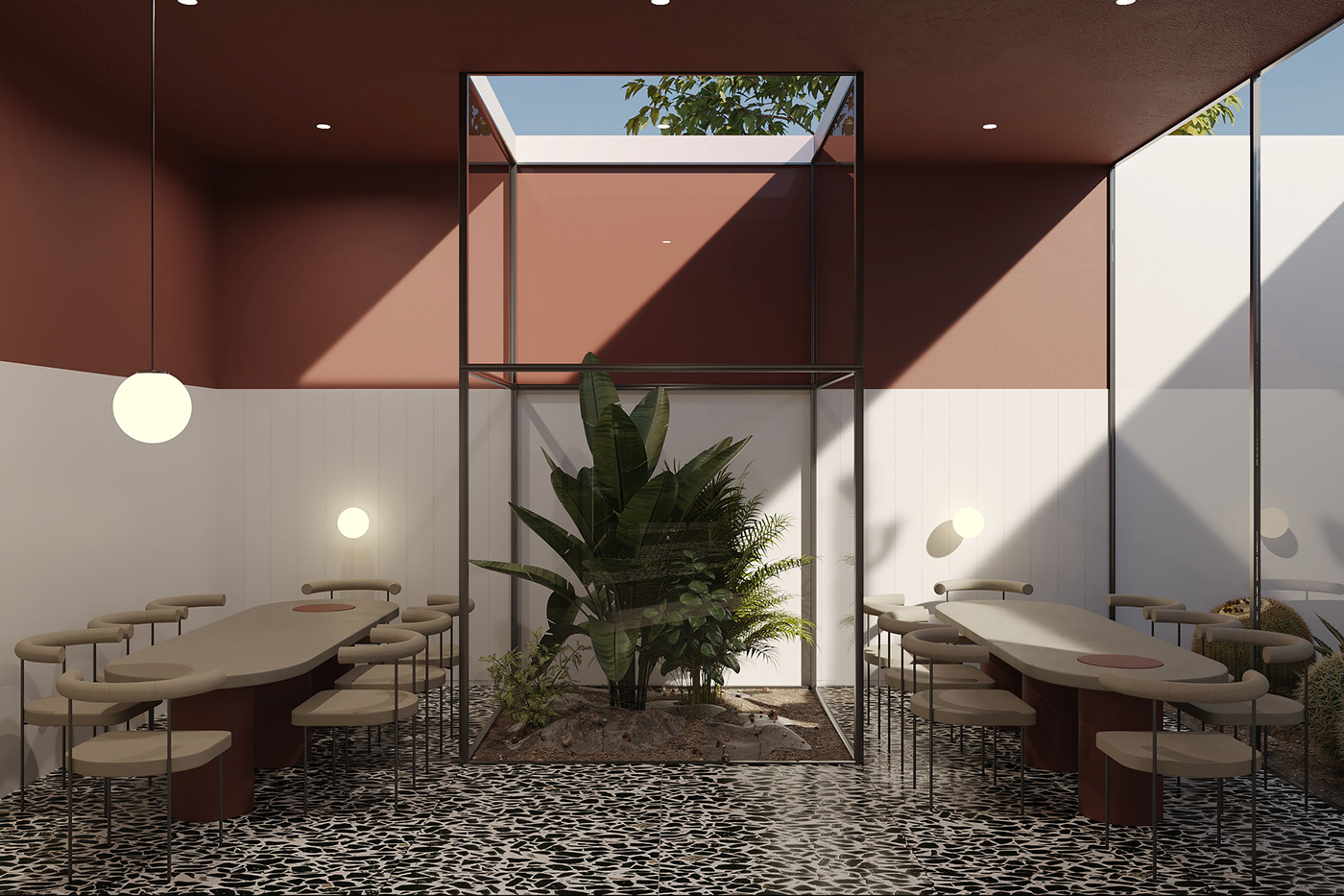 design restaurant cafe 3ds max visualization architecture corona CGI Interior Render