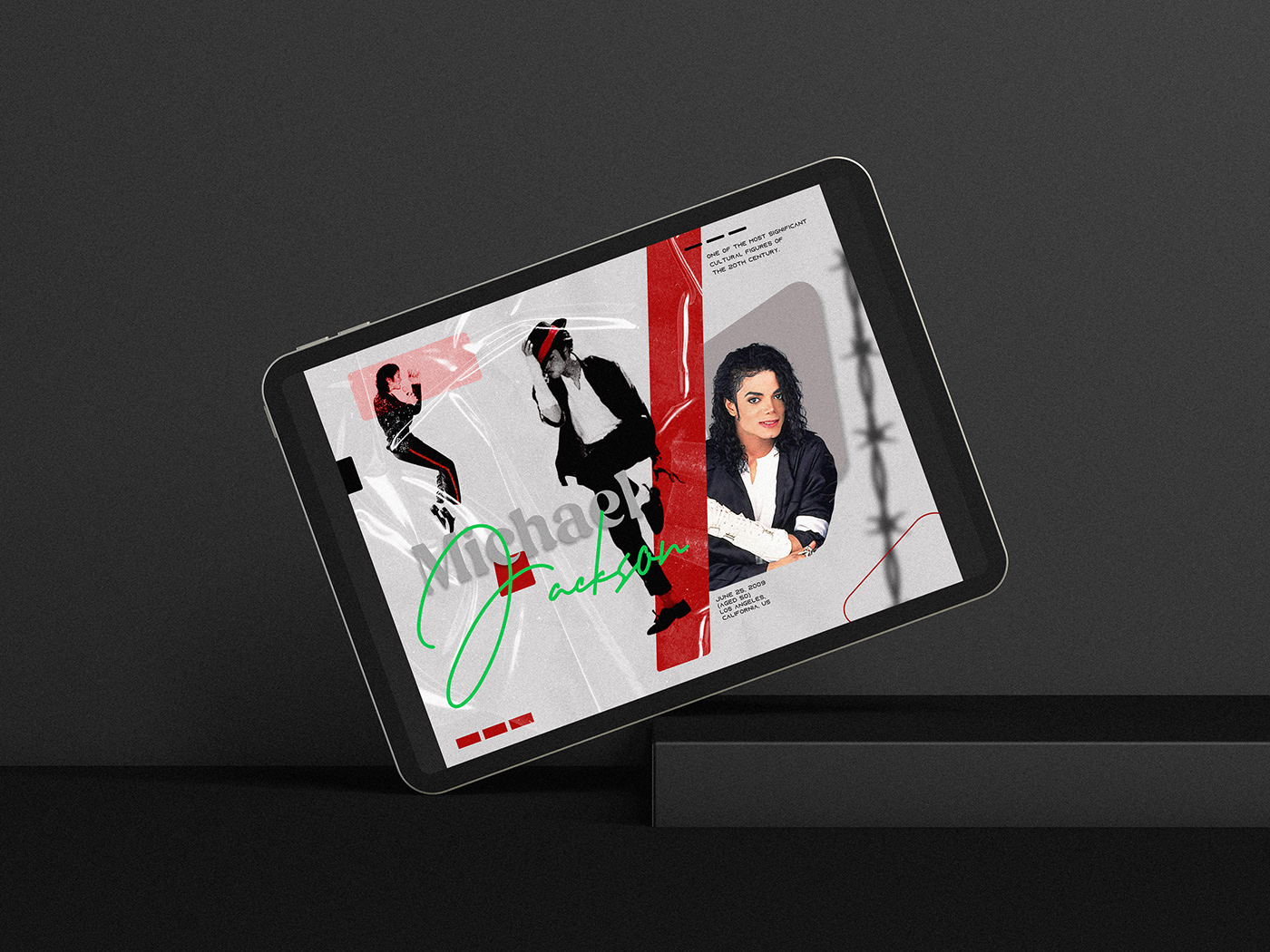 Michael Jackson music book design CD cover banner flyer Social media post Graphic Designer brand identity minimal