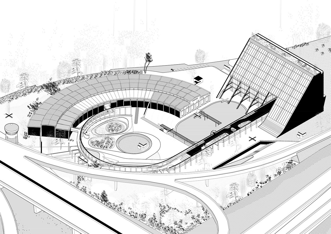 architecture belgrade bussiness Hub innovation Interior Masterplan Promenade public space reconstruction