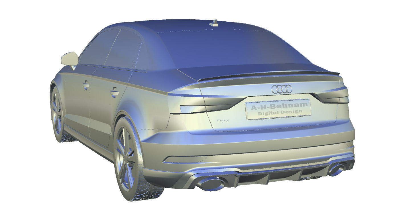 3D model Alias Audi automotive   Automotive design car design Nurbs surface design