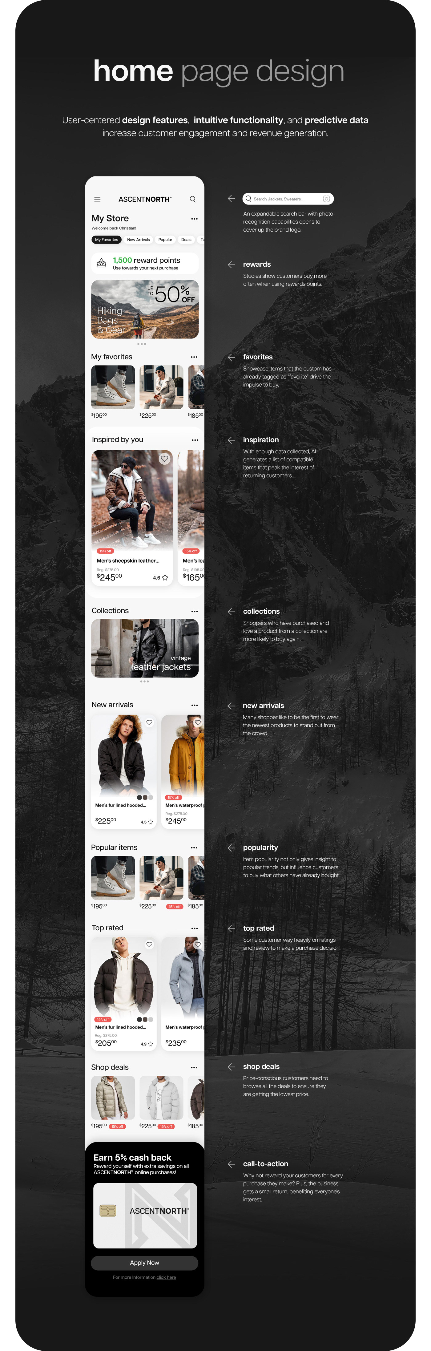 clothing brand Ecommerce fashion app Mobile app ui design UX design