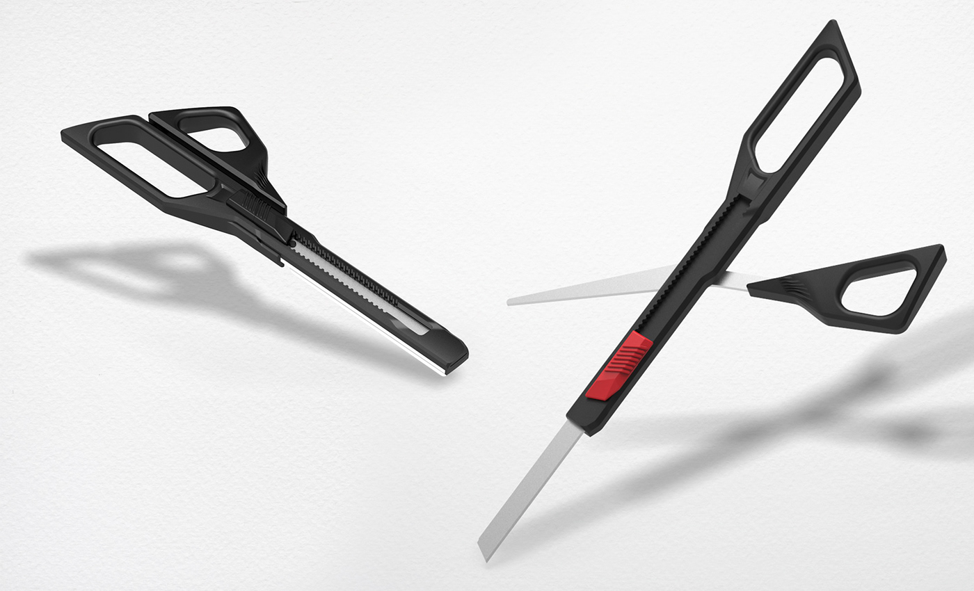scissors Stationery cutter knife