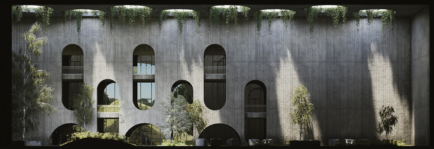 3dsmax architectural architecture building concept coronarenderer idea Landscape Render visualization