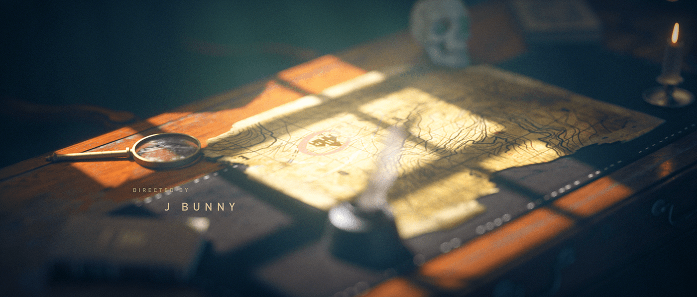 After effets captain cinema4d Ocean pirates styleframe