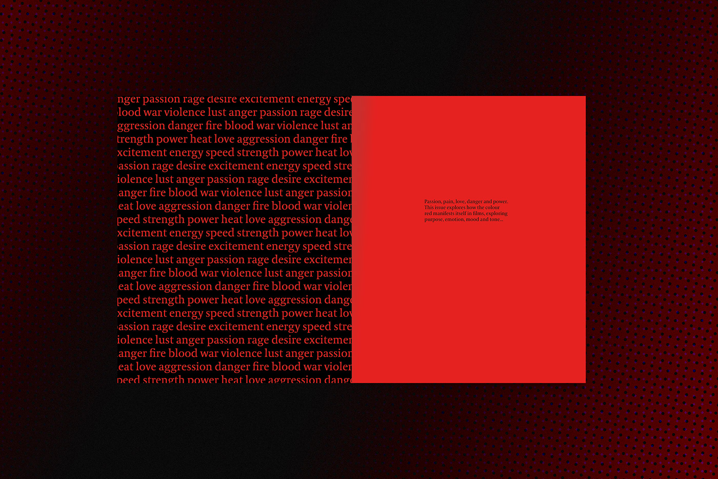 Magazine design Film   graphic design  typography   editorial cinematography red color magazine independent magazine