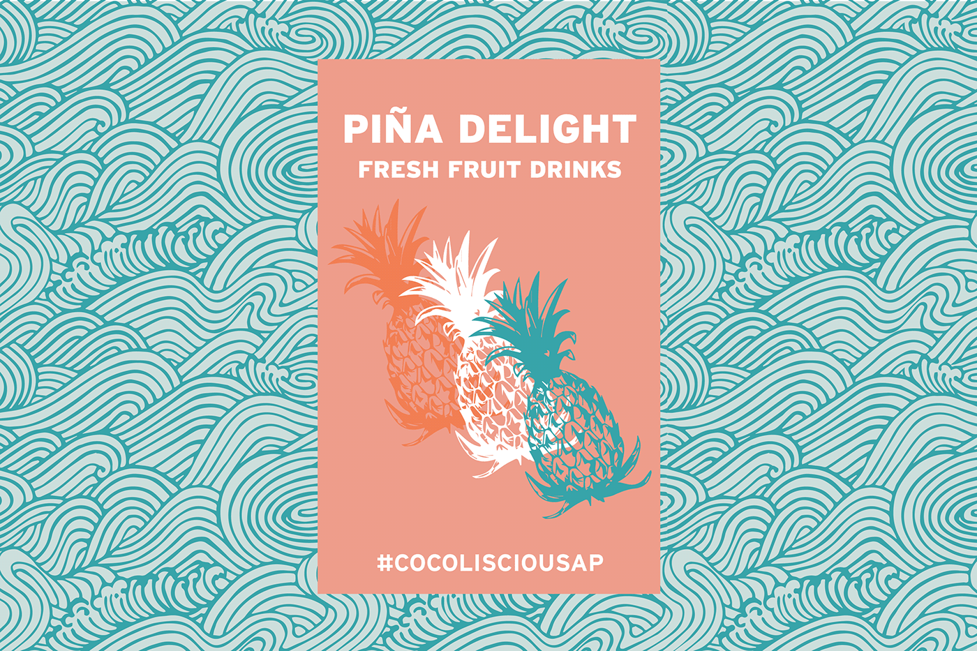 design Pineapple Signage beach cocktails drinks Ocean restaurant