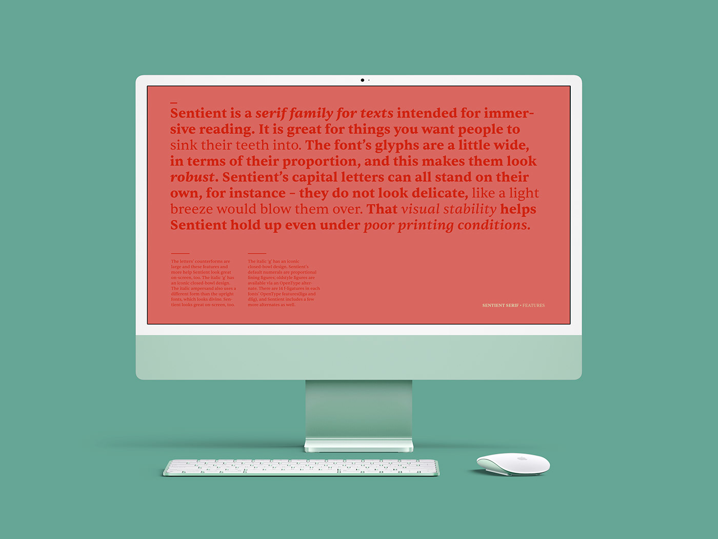 Adobe Portfolio font sentient text type type design Typeface typography   serif