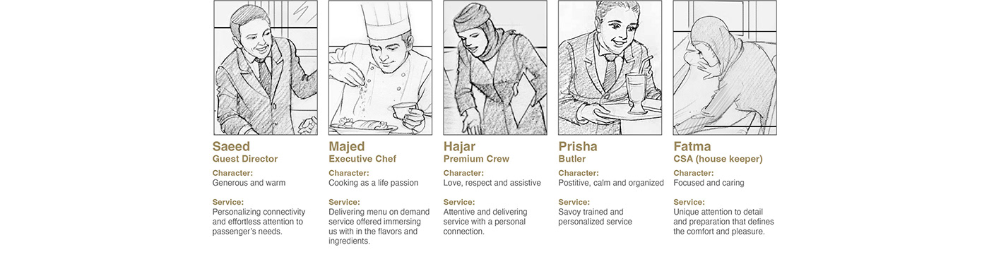 airline saudia crew Cabin crew premium chef butler onboard services Saudi Airline