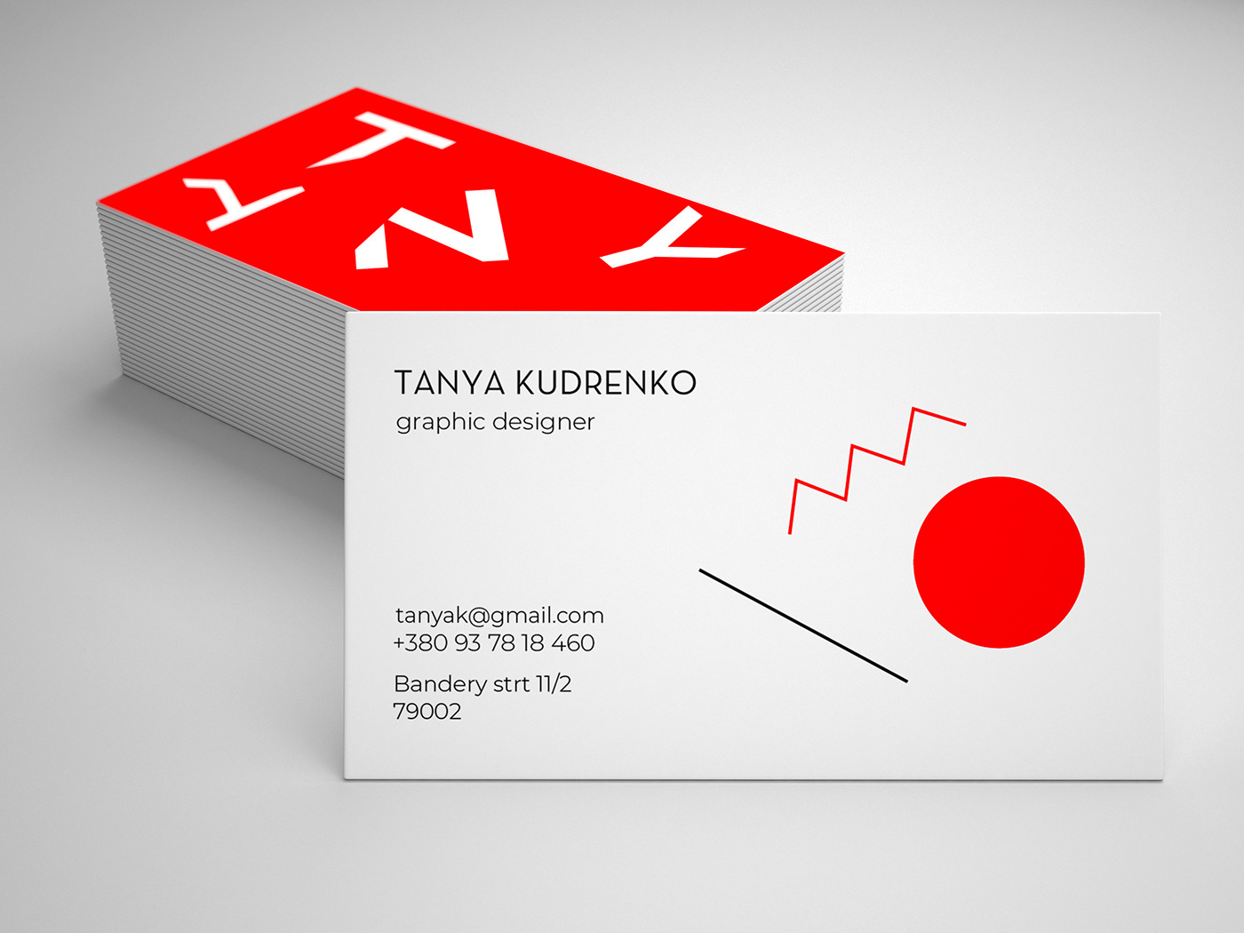 logo design ukraine personal brand identity bussinescard red Logotype animation 