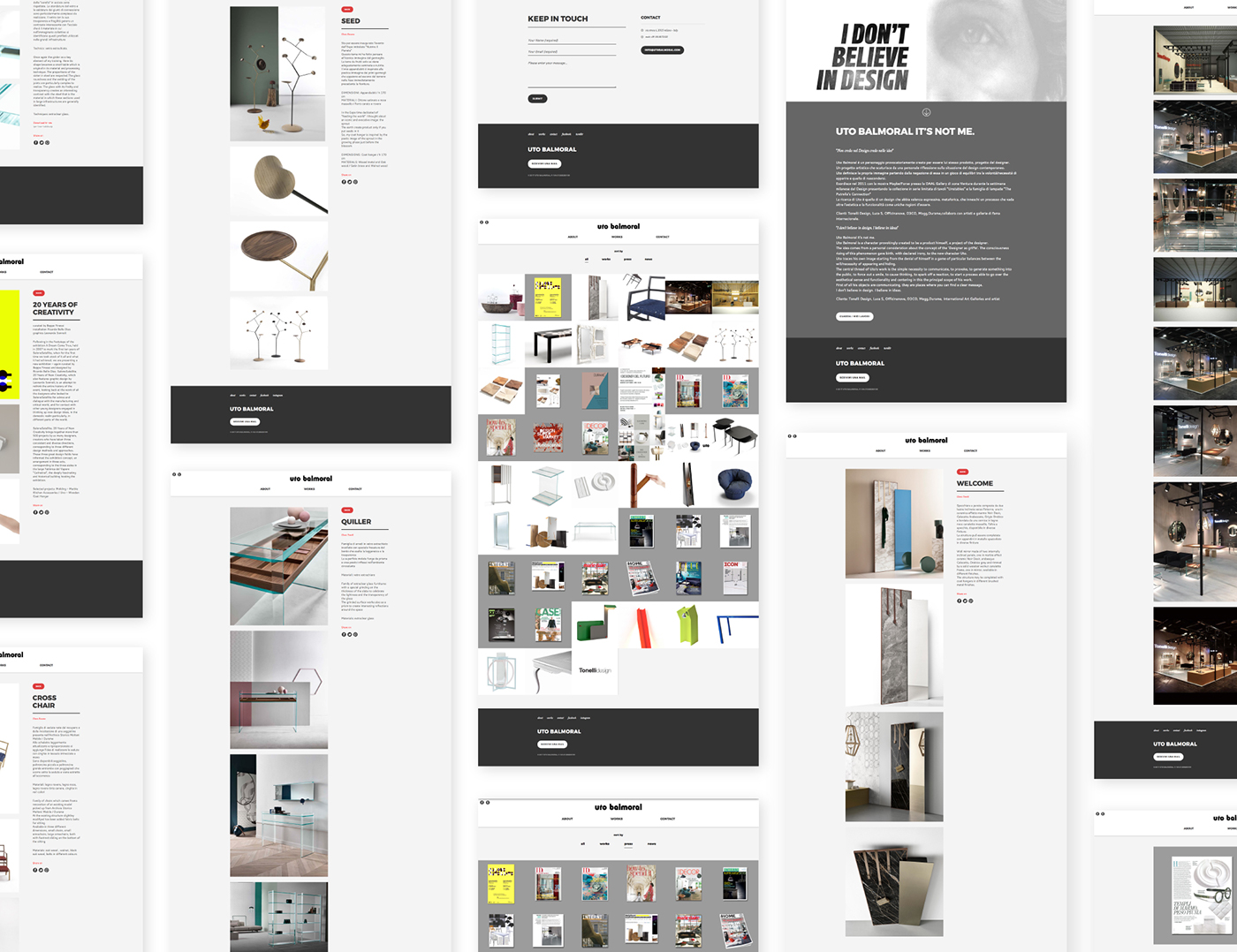 design designer forniture milan architect branding  logo Webdesign Webdevelopment portfolio