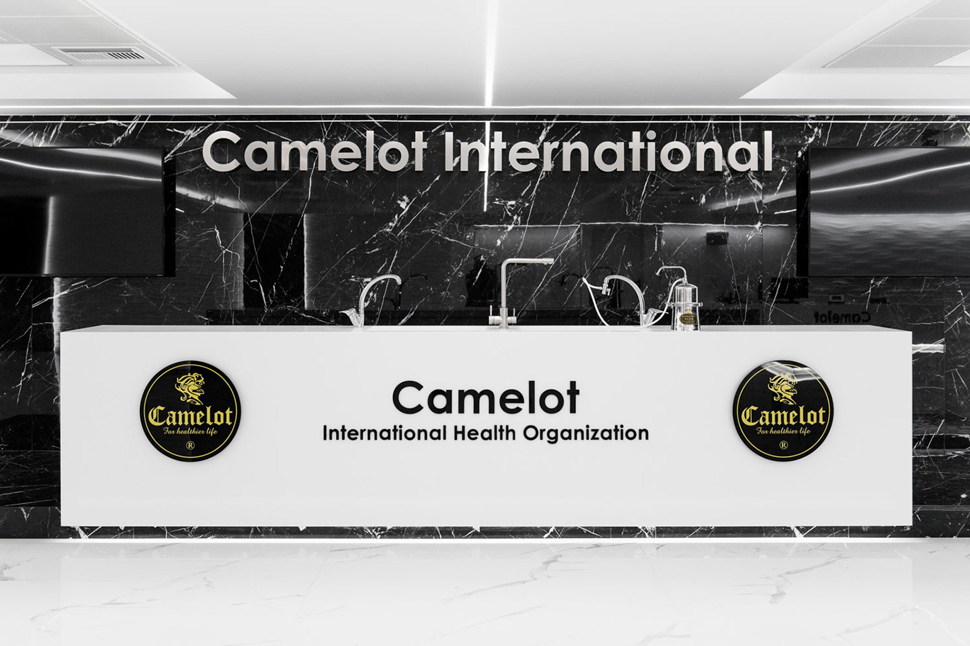 Camelot Showroom design Showroom Interior visualization Render architecture modern interior design  CGI renovation