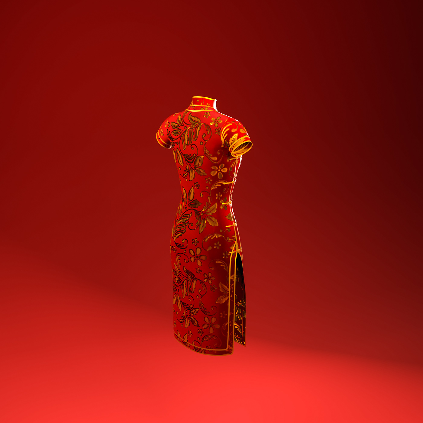 3D Fashion 3D qipao 3d art Render 3D Clothing fashion design marvelous designer 3d fashion Digital Art 