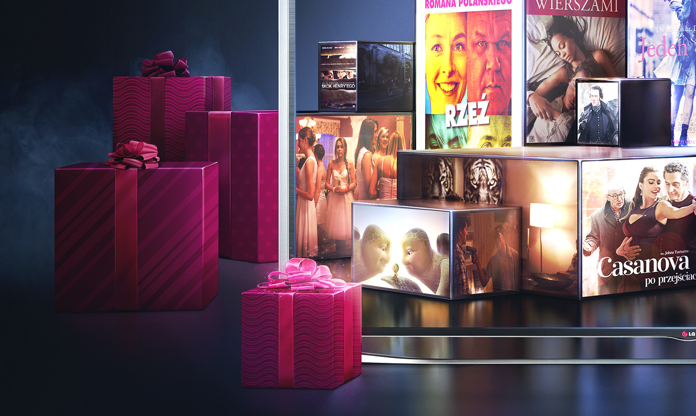 Adobe Portfolio lg filmbox tv live Christmas gift fuse dark CGI