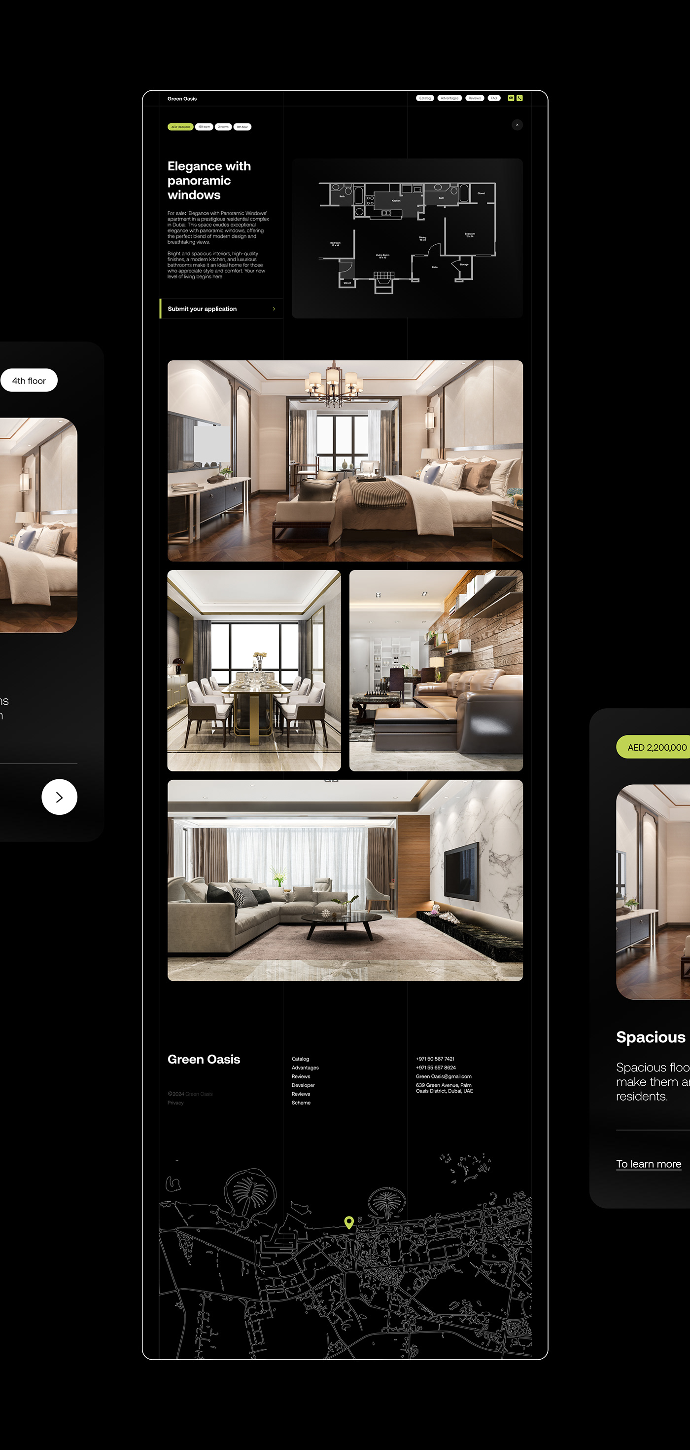 UI/UX Web Design  landing page Website multipage catalog apartment недвижимость лендинг real estate