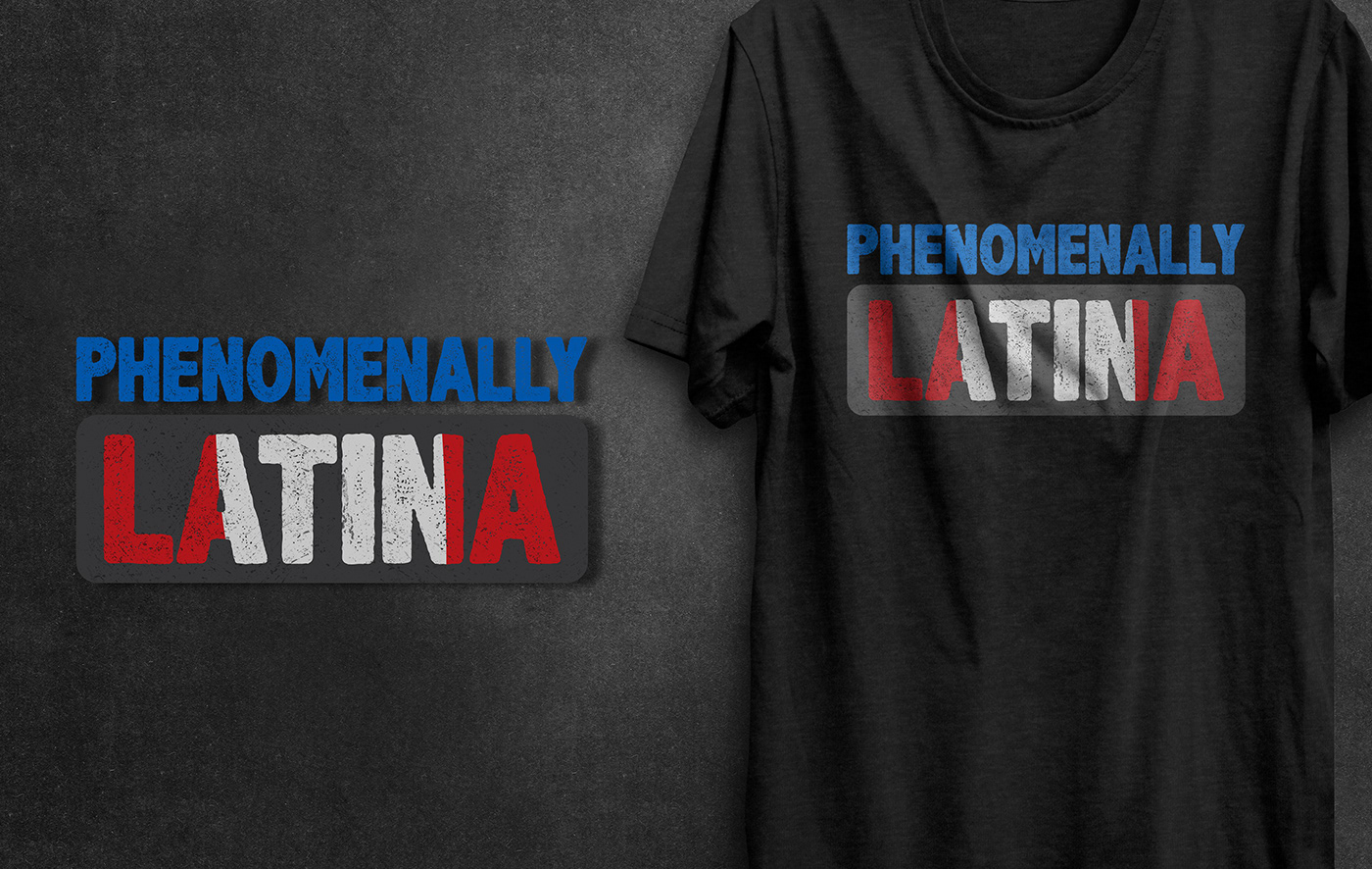 AFRO LATINA afro latinas design ILLUSTRATION  T Shirt t shirt design typography   vintage