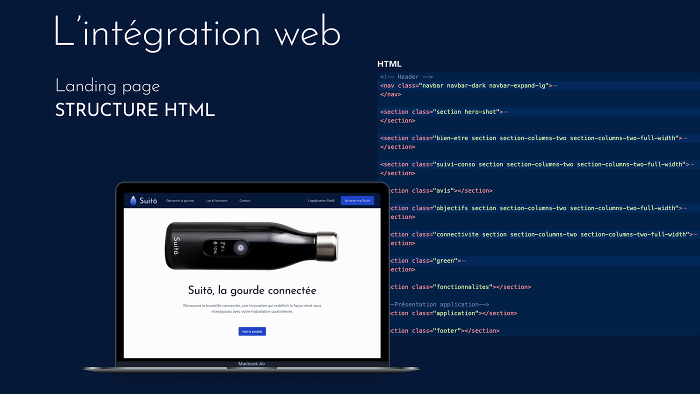 integration ux ui design Figma HTML Website UI/UX user interface css visual code studio