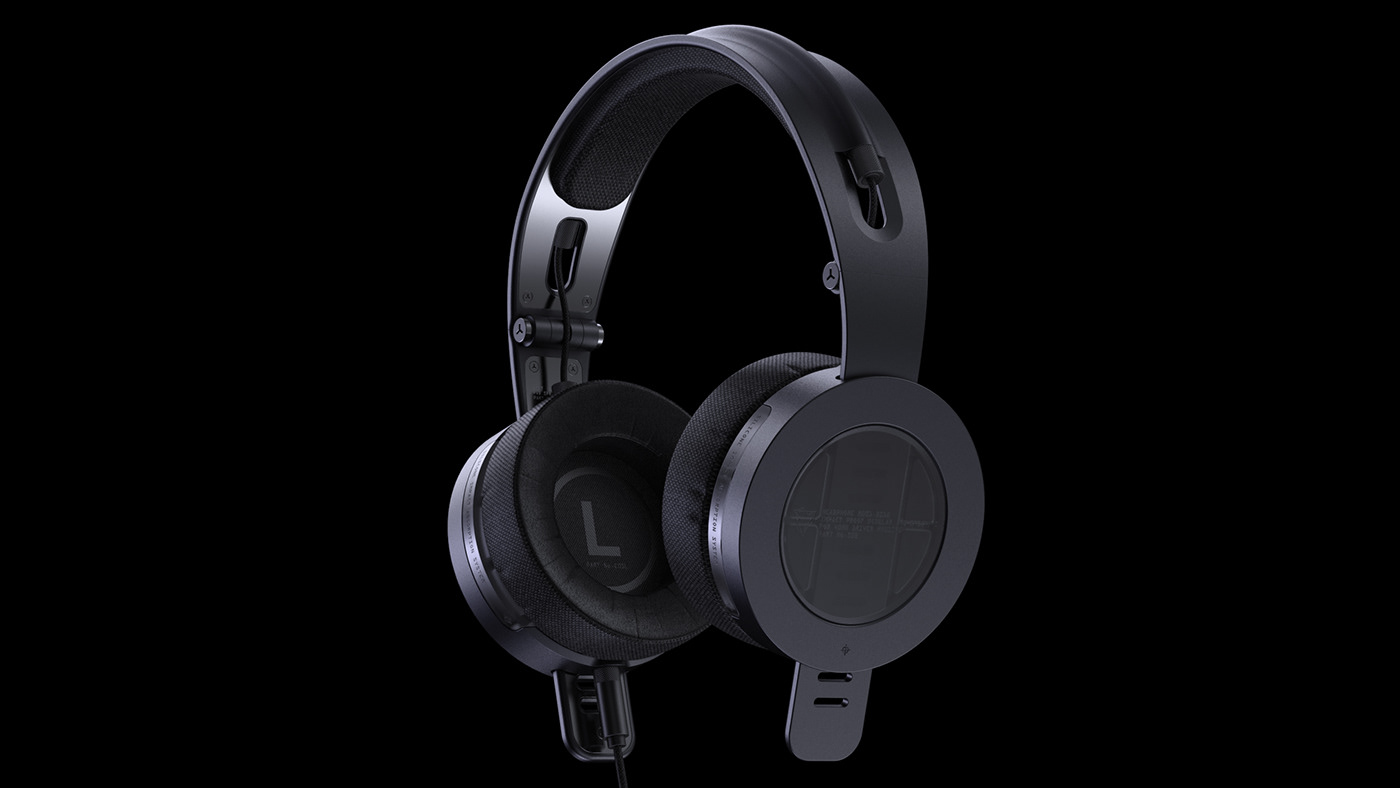 headphones Electronics Audio Education learn squared industrial design  product design  Technology rendering 3D