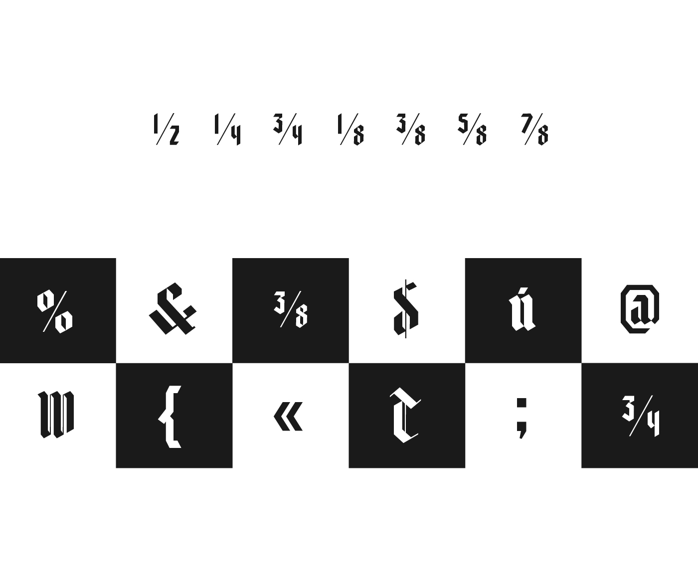 type Typeface design graphic