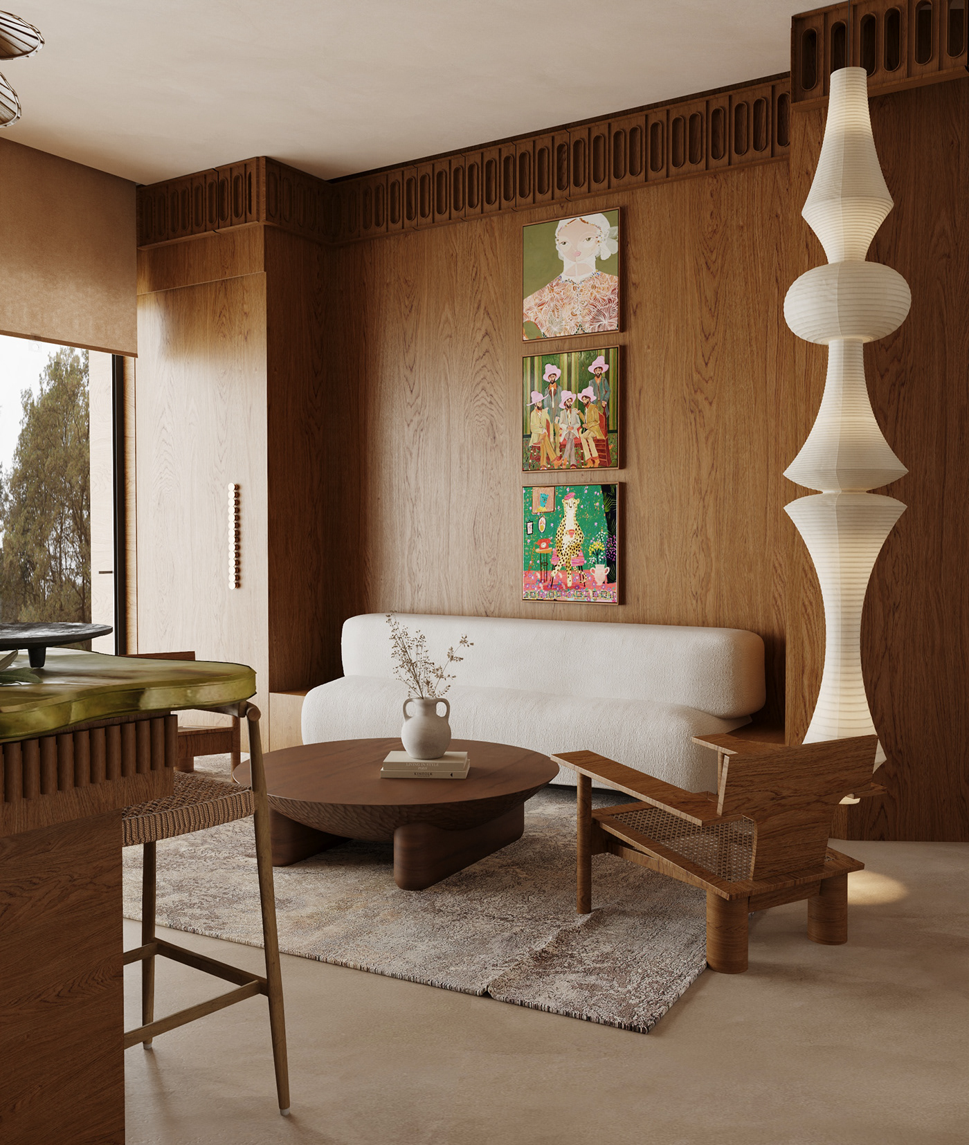 interior design  maximalism visualization 3ds max art deco eclectic home design corona render  Interior Visualization Mediterranean style