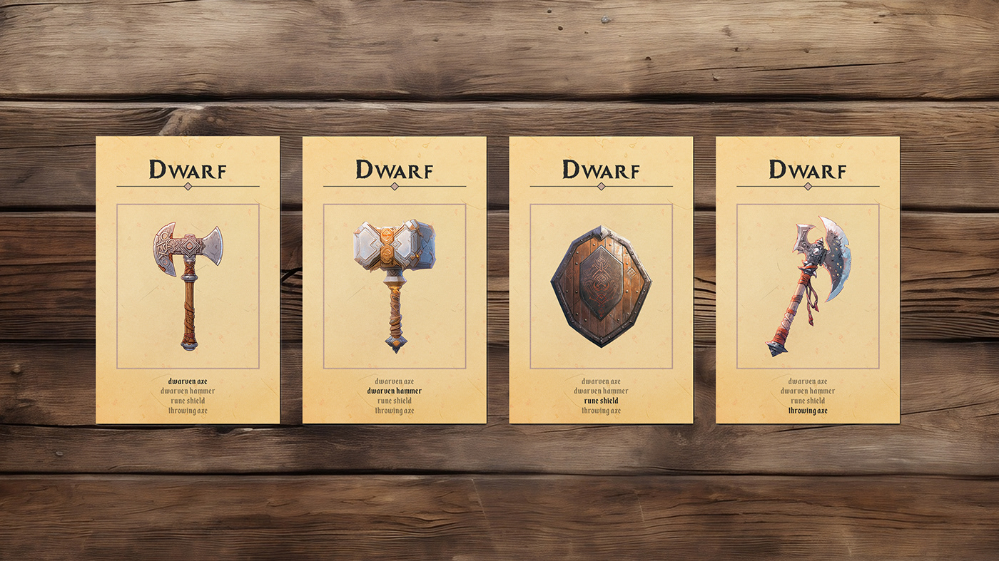game cards cardgame fantasy artwork Digital Art  Graphic Designer quartet