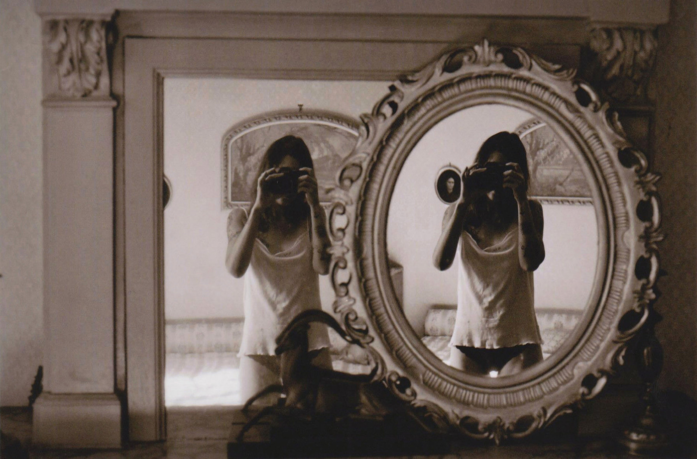 35mm analog mirrors monochrome Natural Light nostalgia Poetry  reflection self-portraits