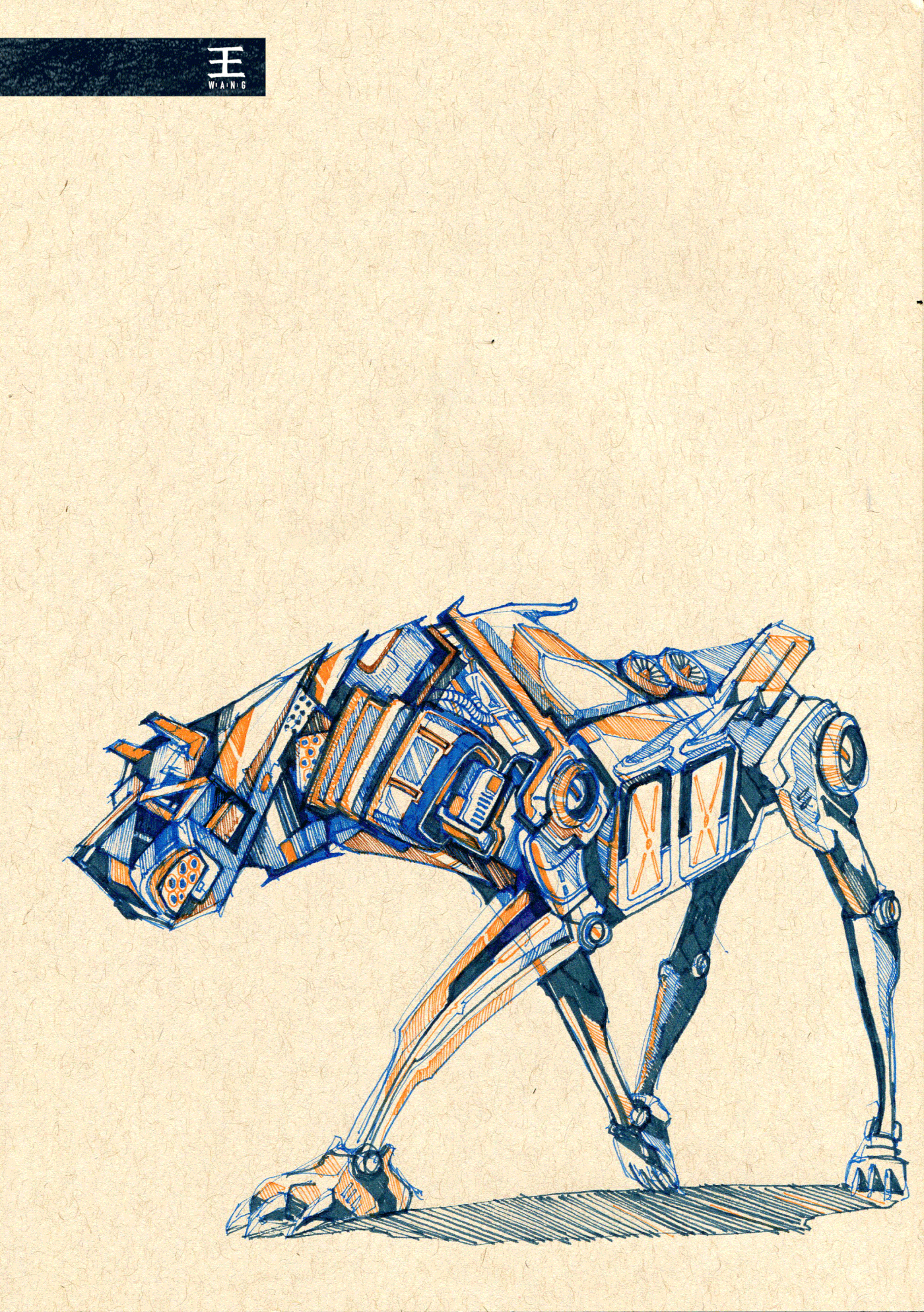 robohound dog Cyborg robot MOVING