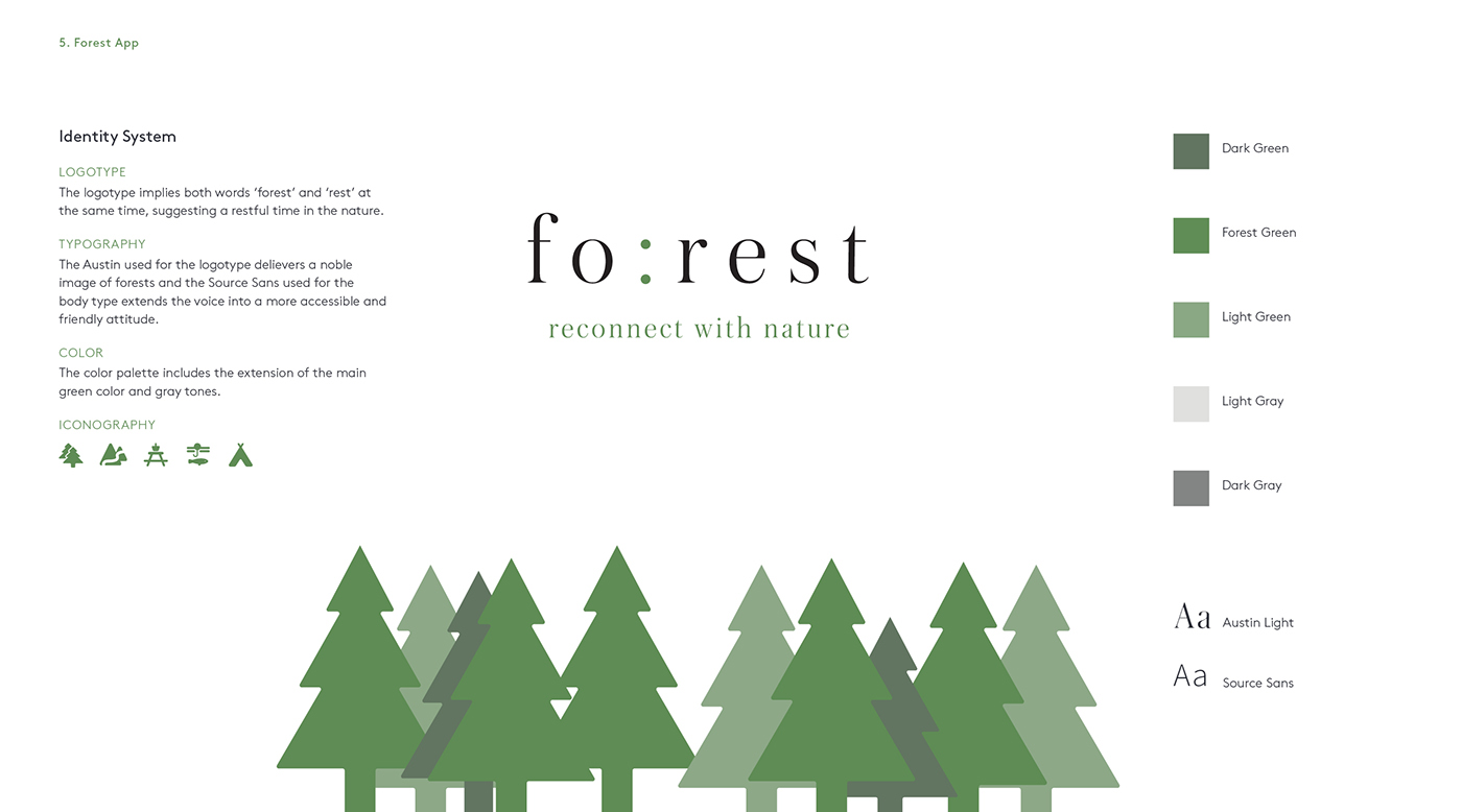forest app UI ux motion prototype