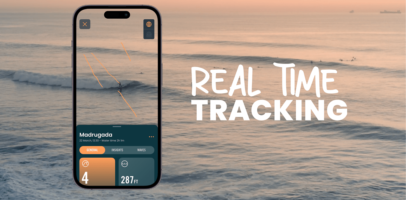 App design "Real time tracking"