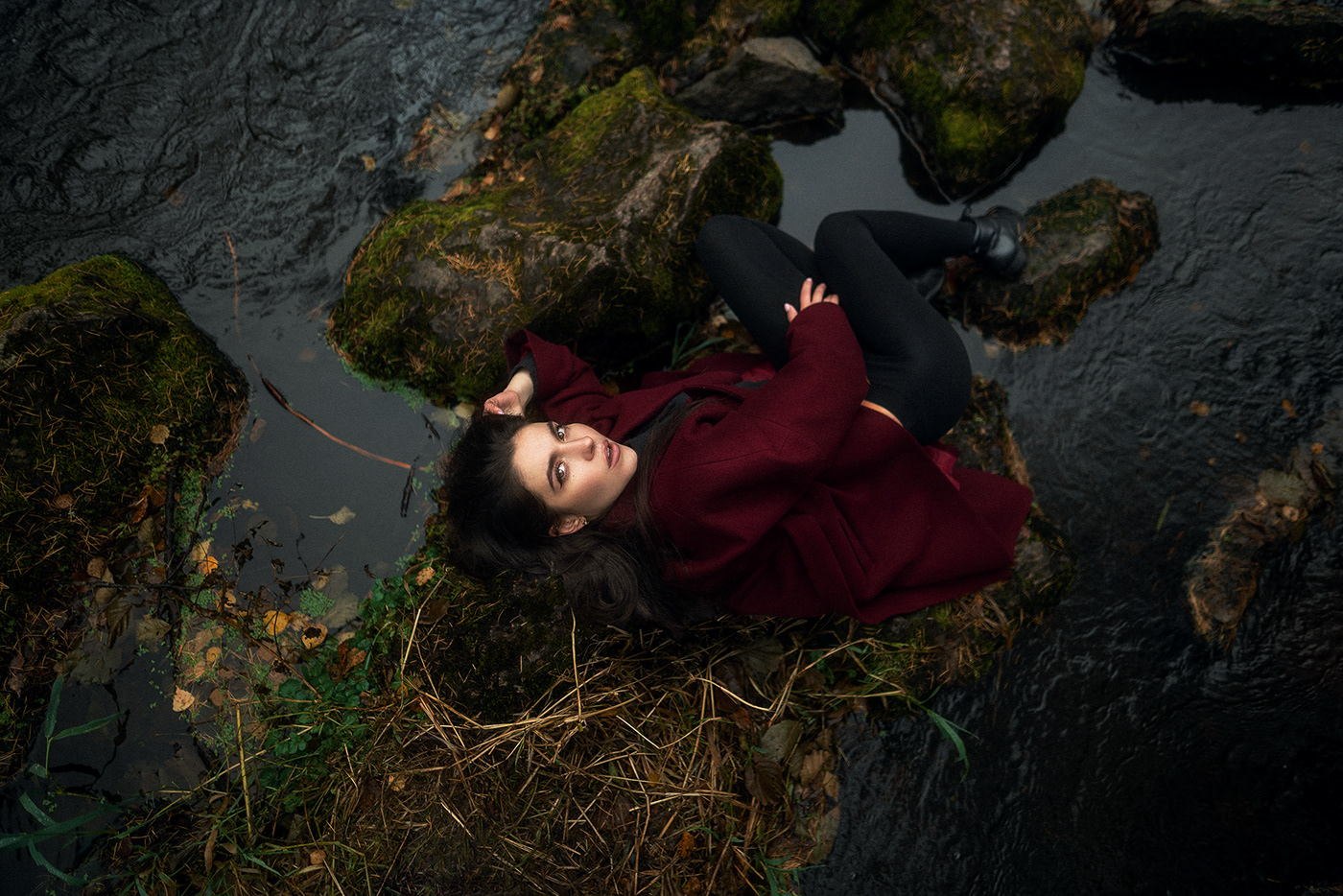 coat girl Landscape Nature Photography  portrait pretty red red coat woman