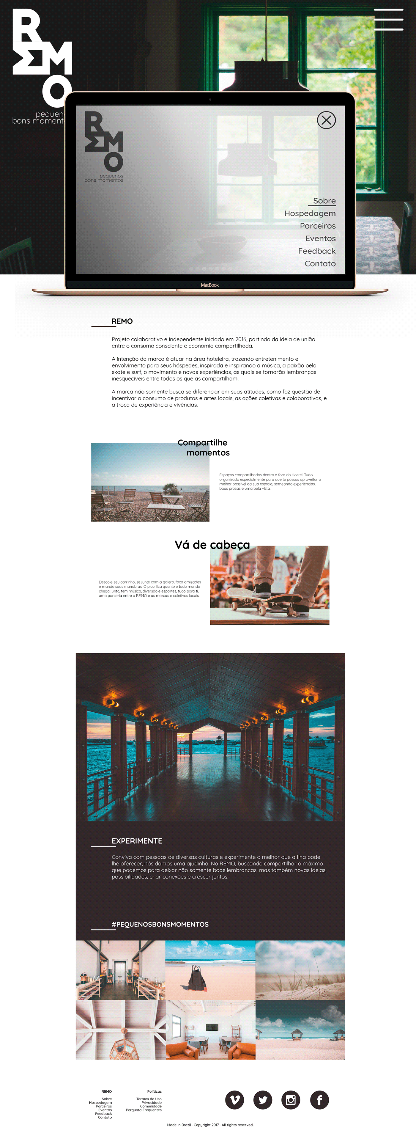 Adobe Portfolio branding  hostel concept brand branddesign mark floral beach Ocean Surf