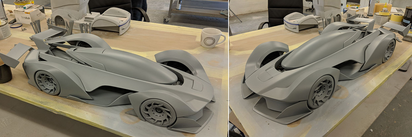 jaguar electric concept hardmodeling 3dprint parts rapidprototyping