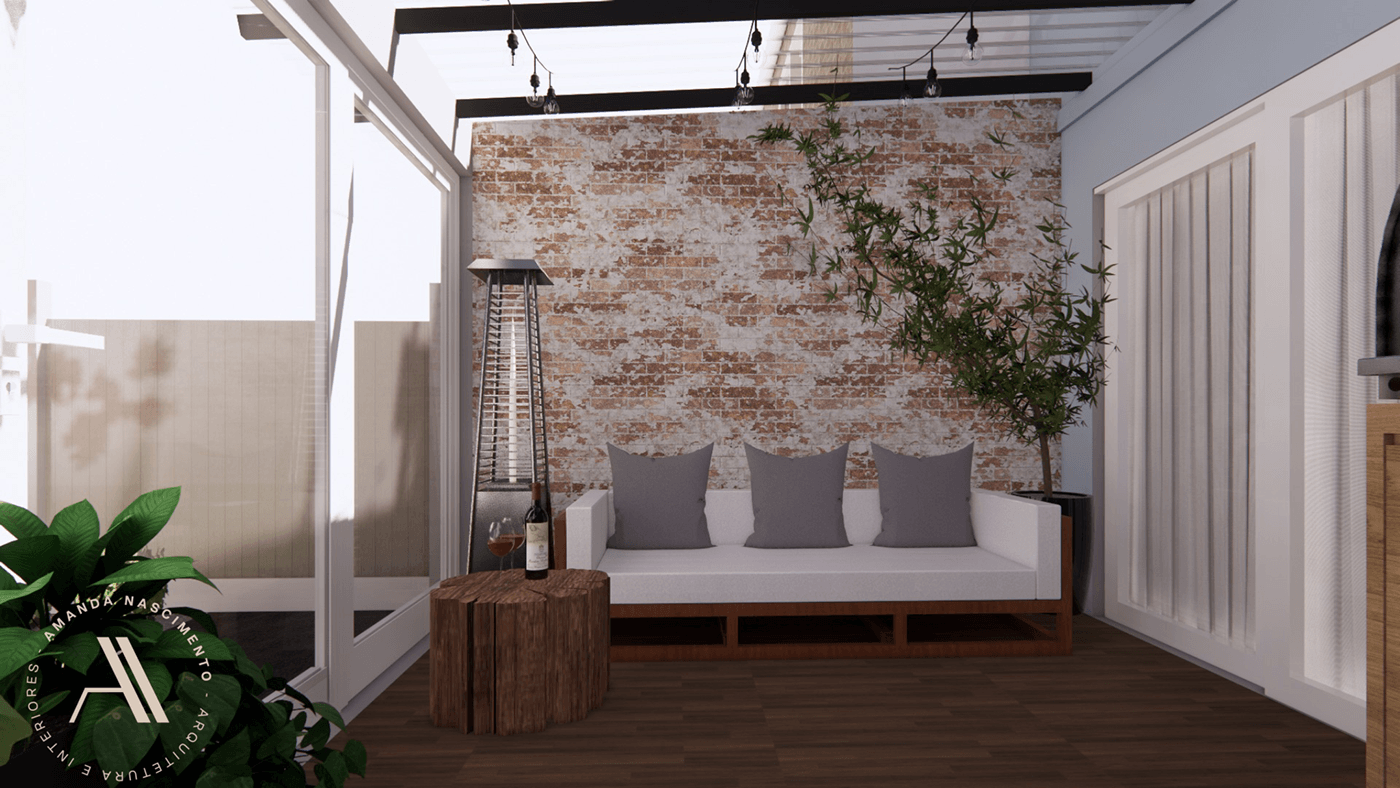 indoor interior design  architecture conservatory veranda 3D Interior vray Render enscape
