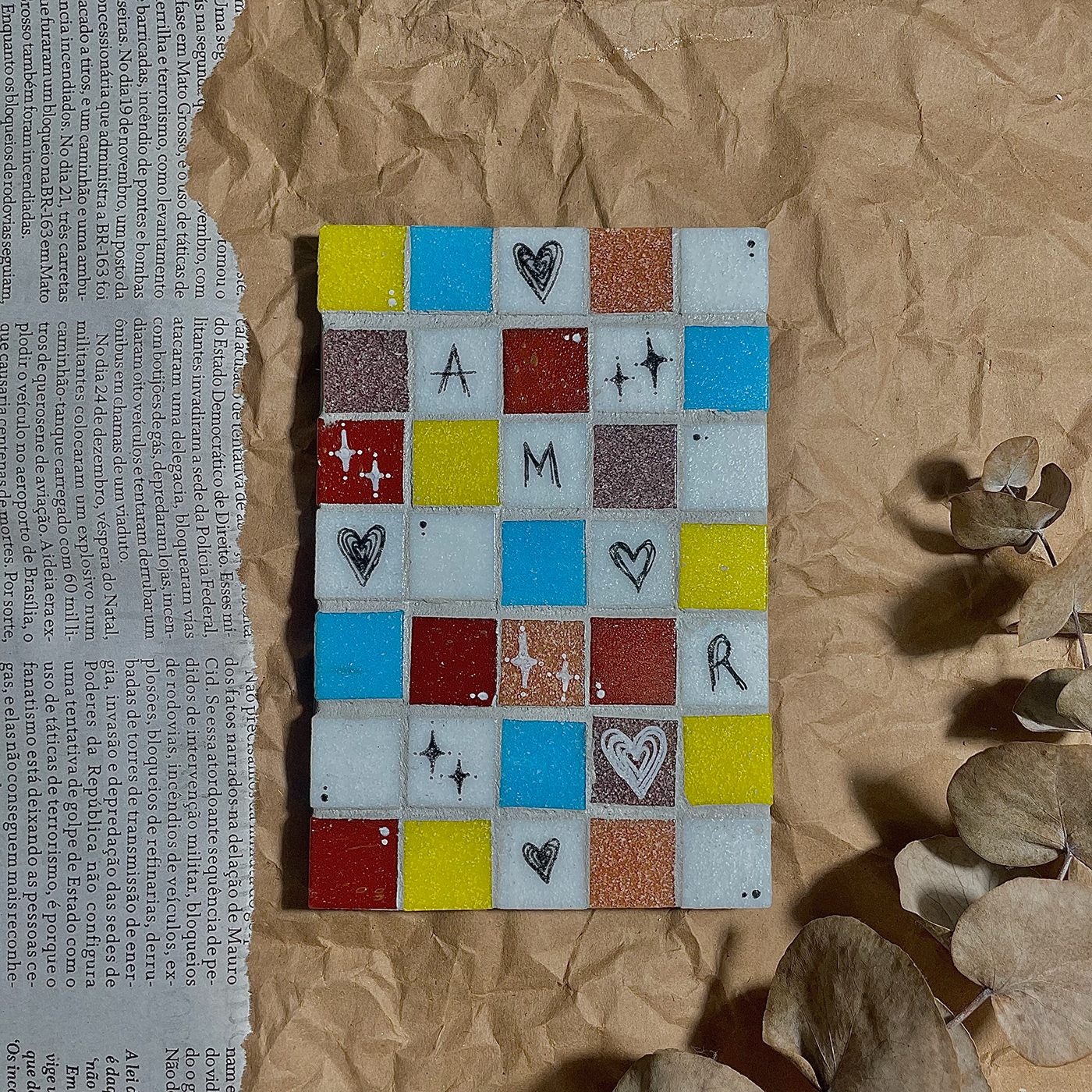 mosaico artesanato pastilhas