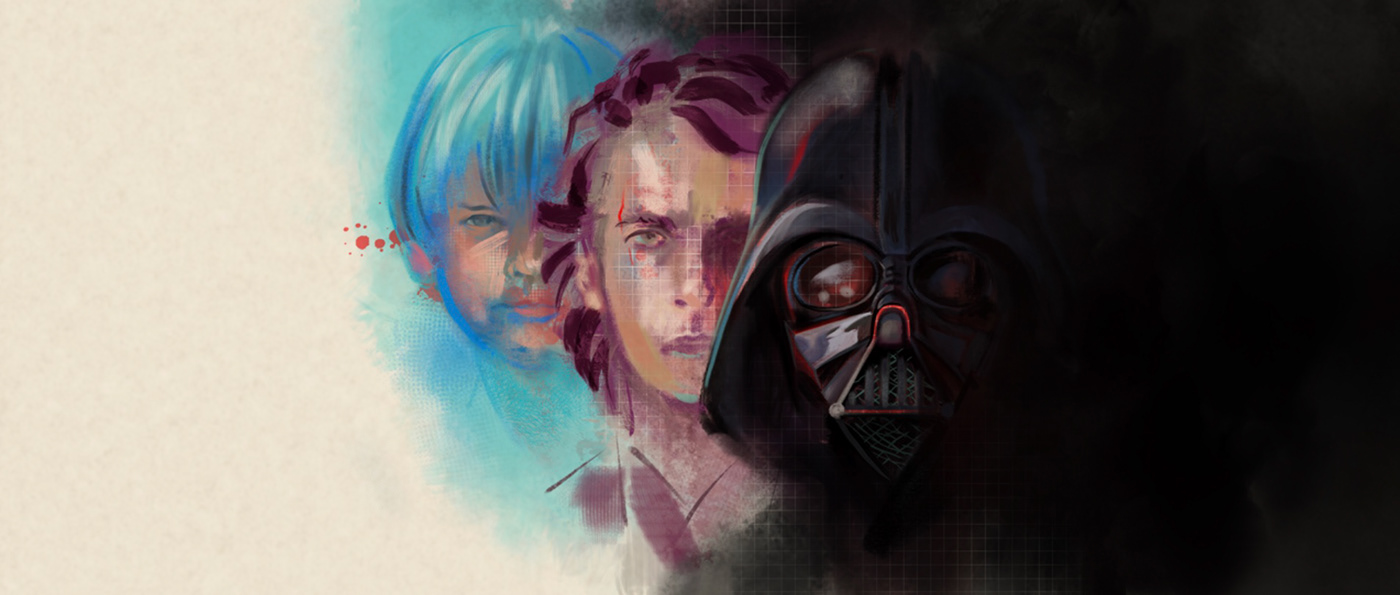 star wars smear digital painting Cover Art