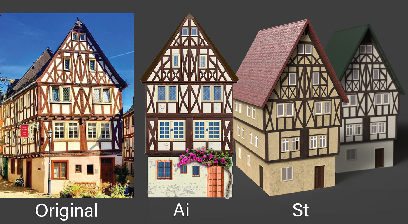 architecture building house illistrator old german house old house