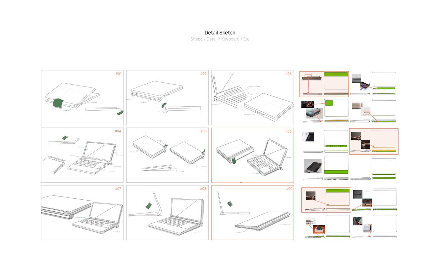 Laptop Computer design industrial design  product design  3D Teenageengineering concept details