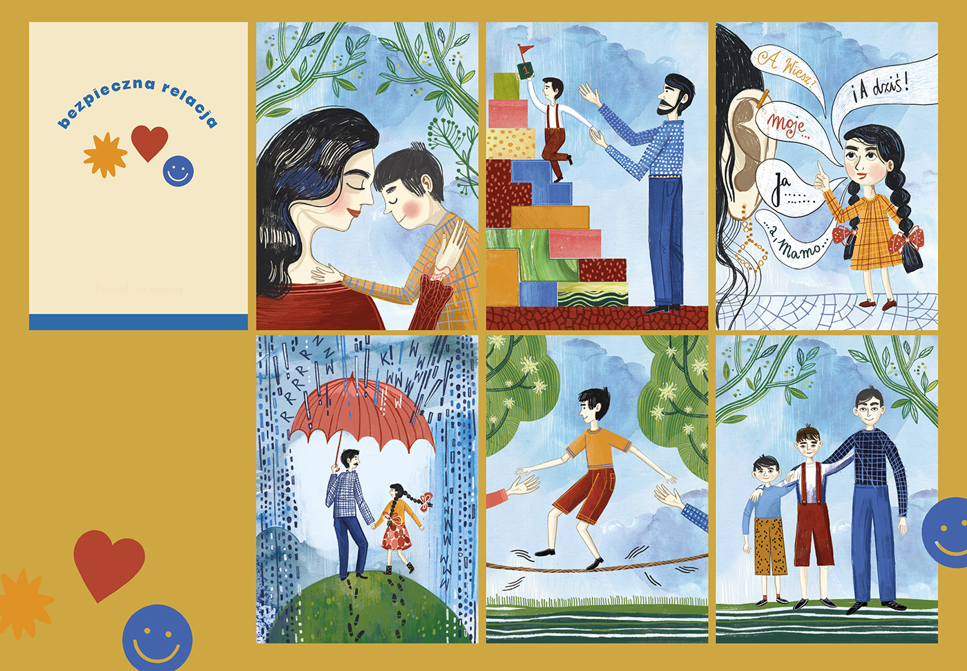 ILLUSTRATION  concept art digital illustration Cards design cards children psychology mental health psychologist