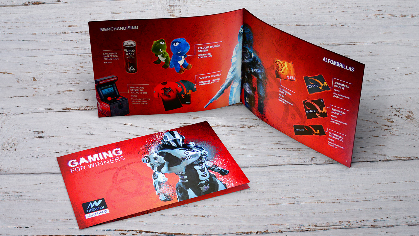 Gaming Diseño editorial editorial robots game brochure